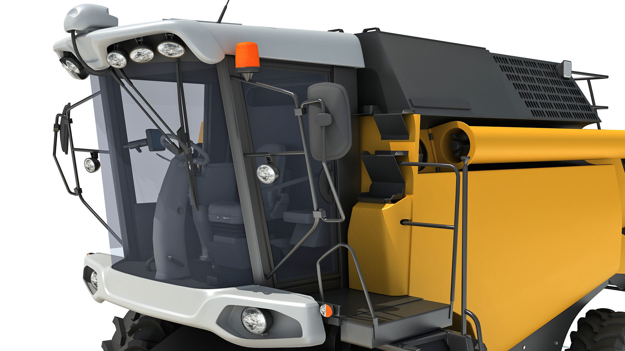 Combine Harvester 3D model_14