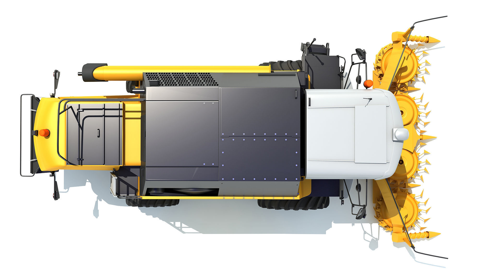 Combine Harvester 3D model_9