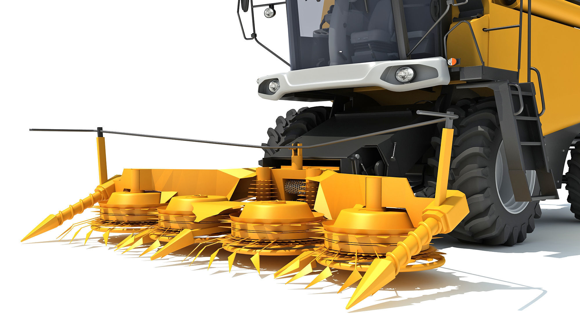 Combine Harvester 3D model_1