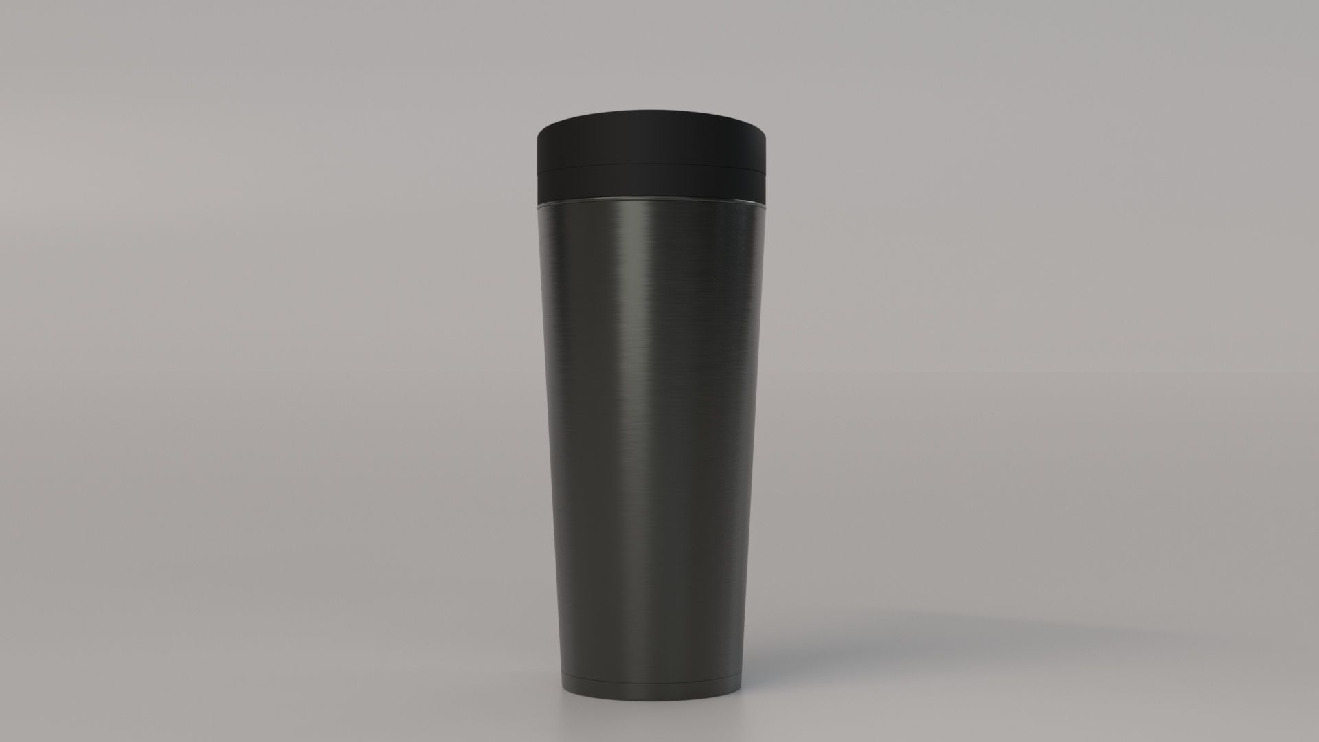Thermos Stainless steel Low-poly 3D model_2