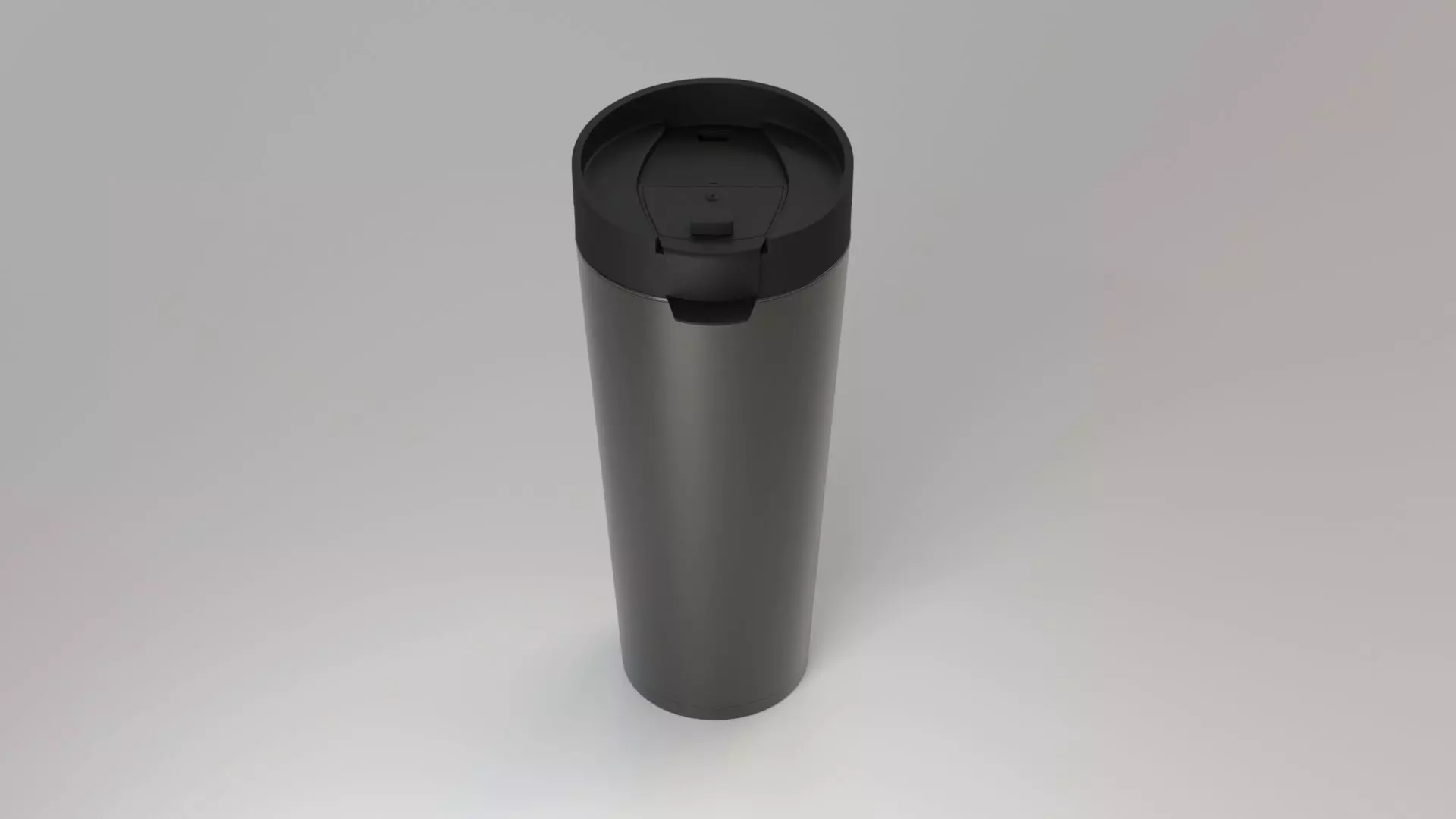 Thermos Stainless steel Low-poly 3D model_0