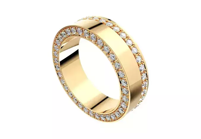 Wedding Set Rings For Women And Men CAD Design-PSJM001V17 3D print model