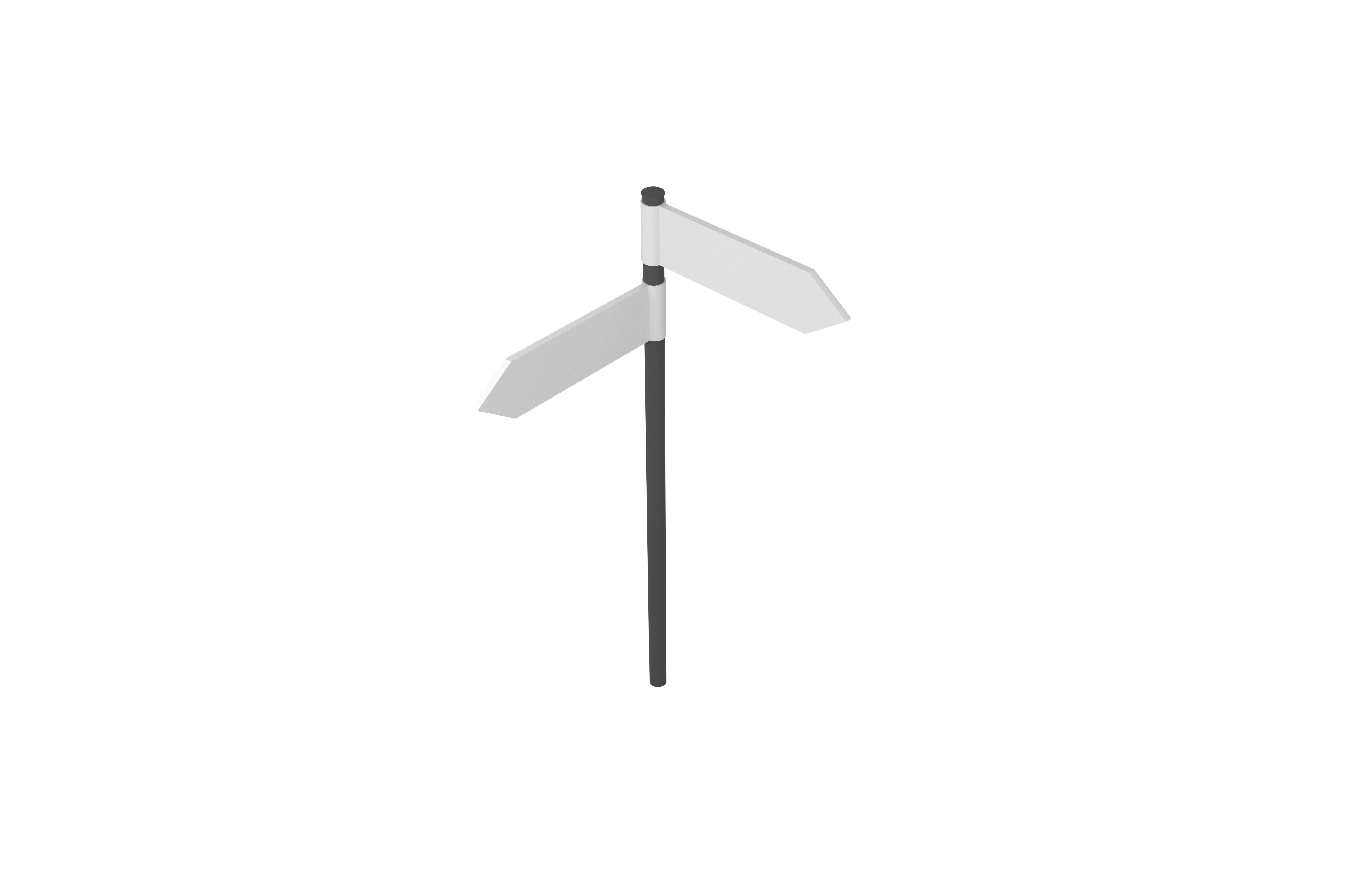 Signposts v3 001 Low-poly 3D model_2