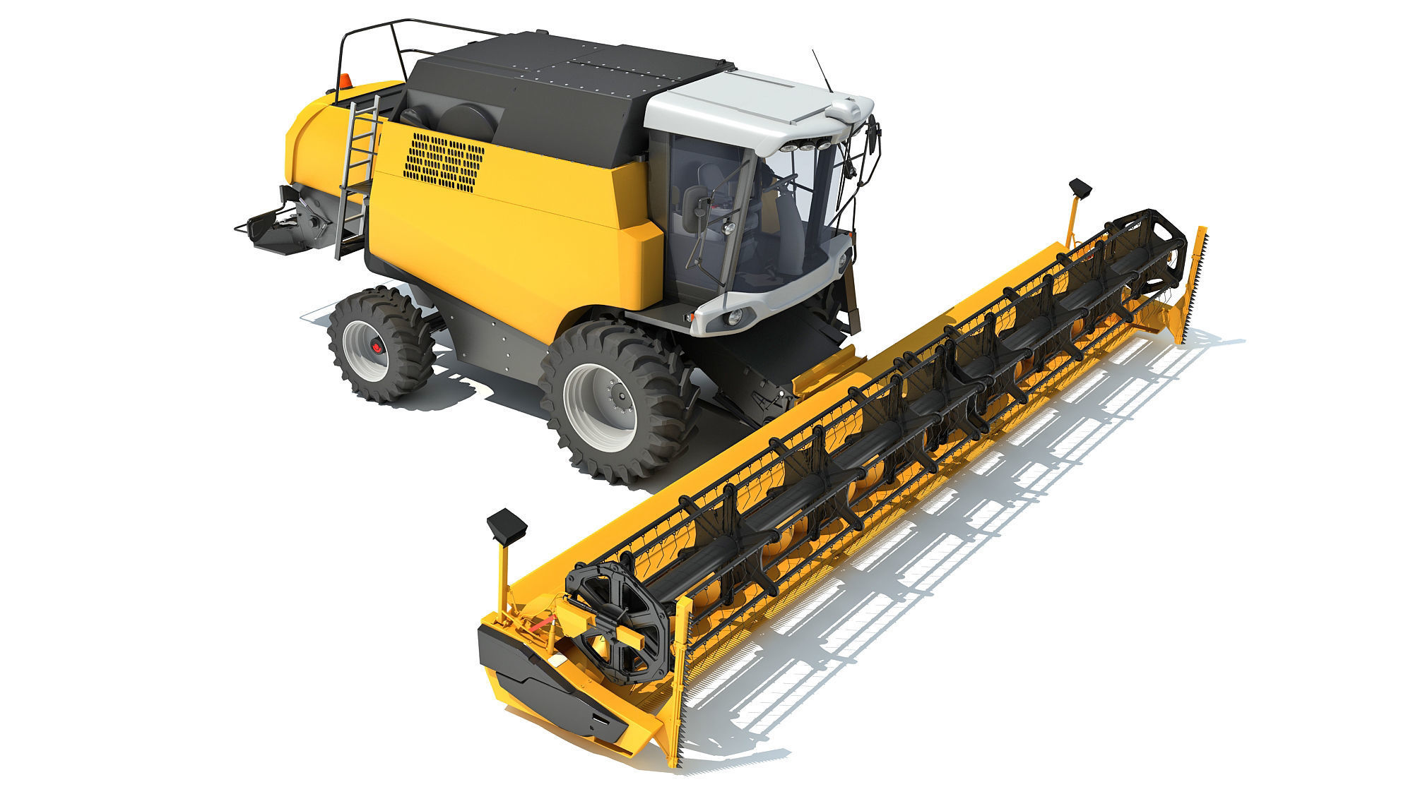 Combine Harvester 3D model_8