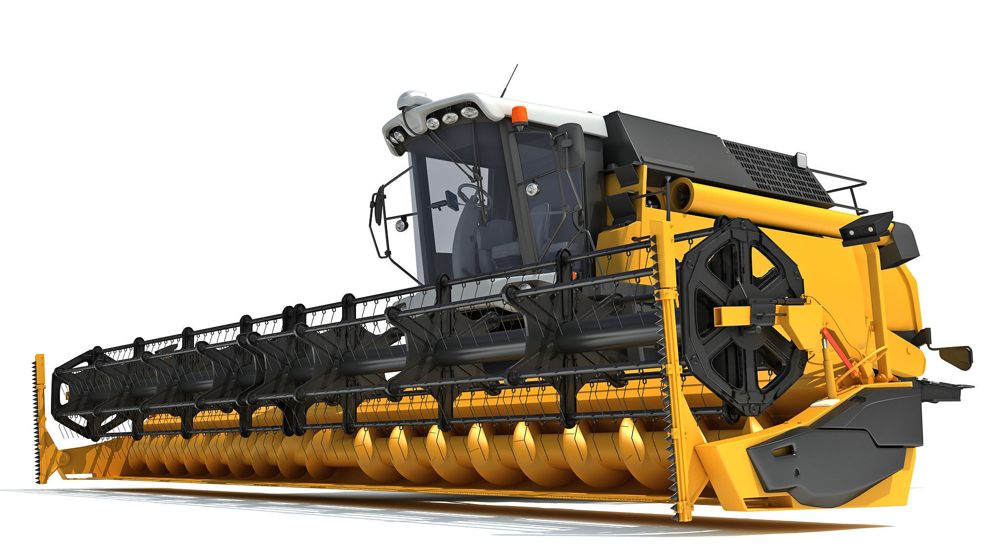 Combine Harvester 3D model_12