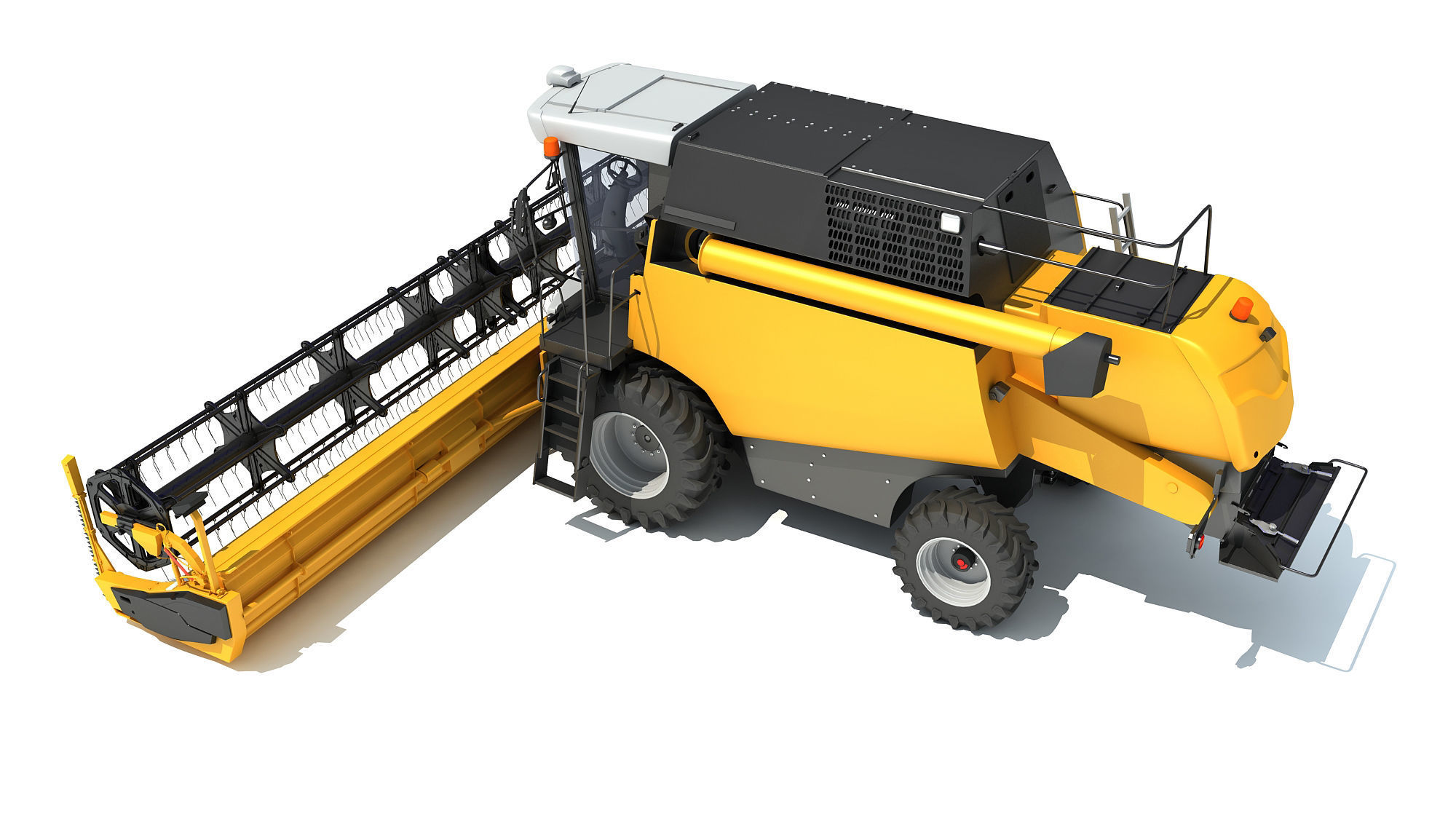 Combine Harvester 3D model_3