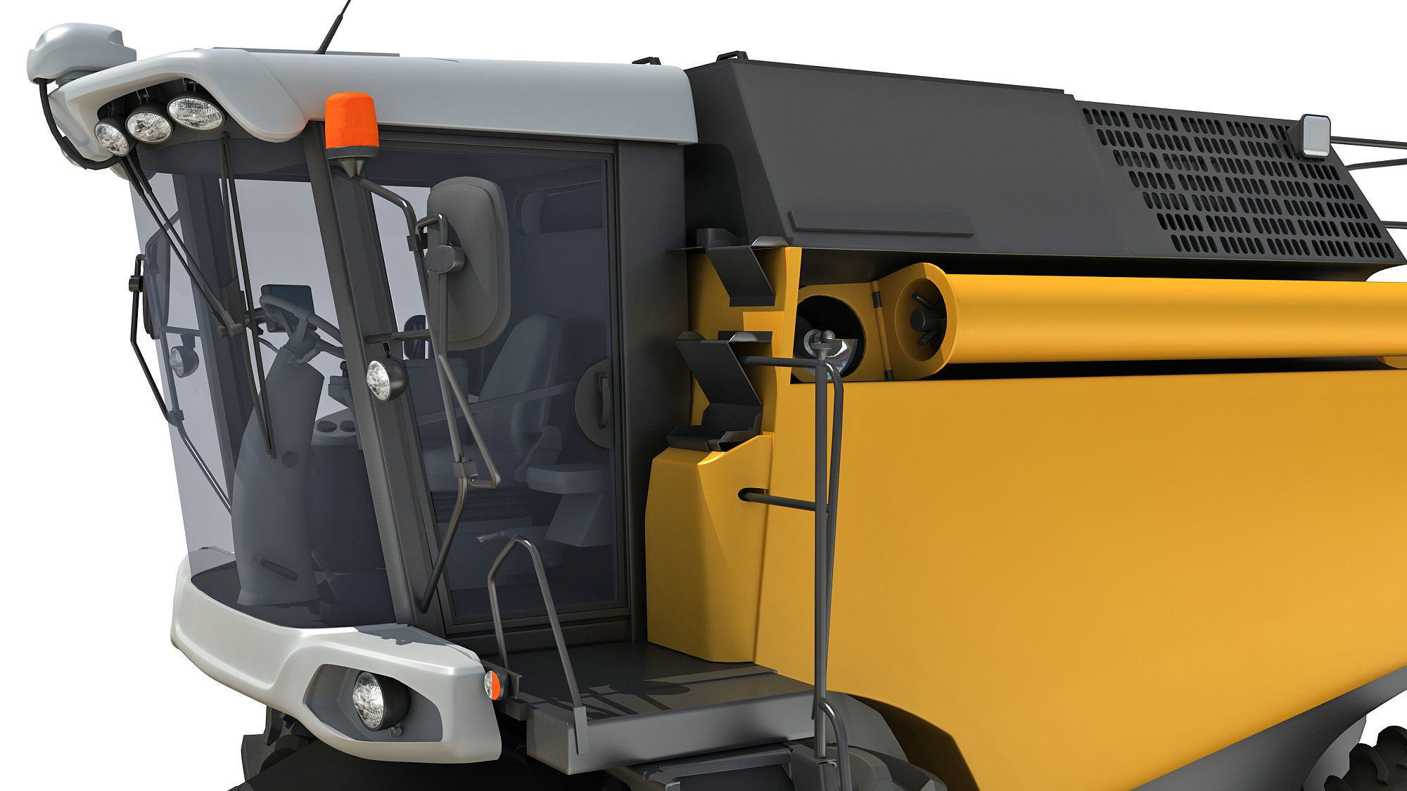 Combine Harvester 3D model_13