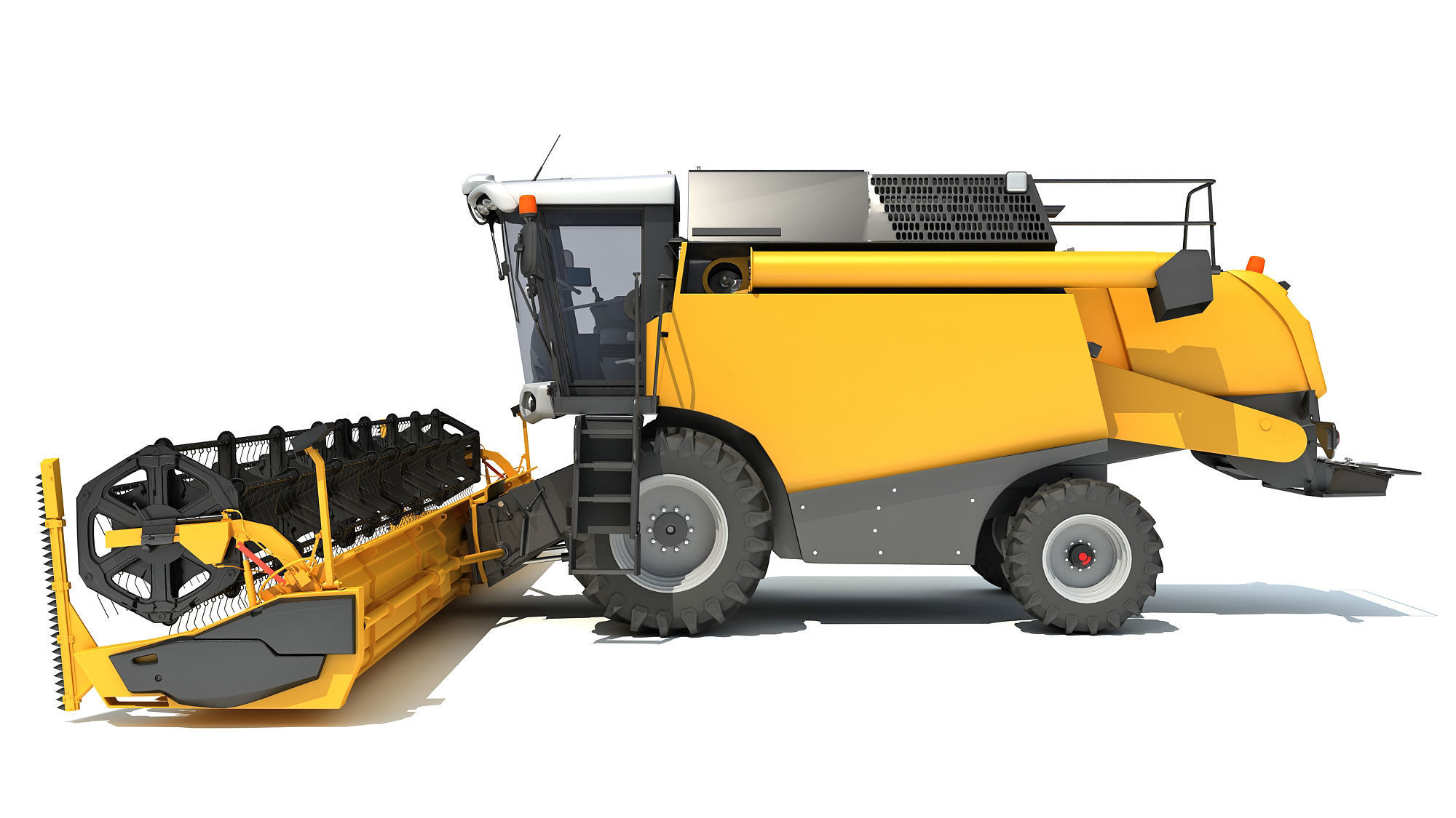Combine Harvester 3D model_1