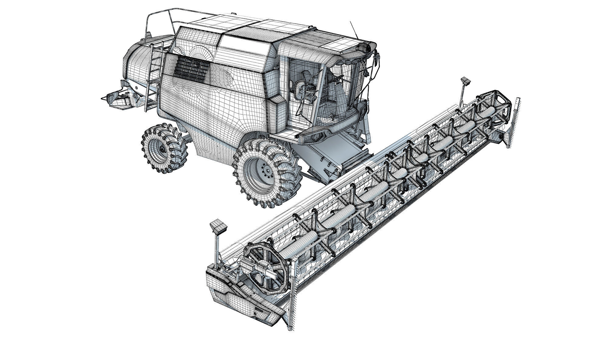 Combine Harvester 3D model_18