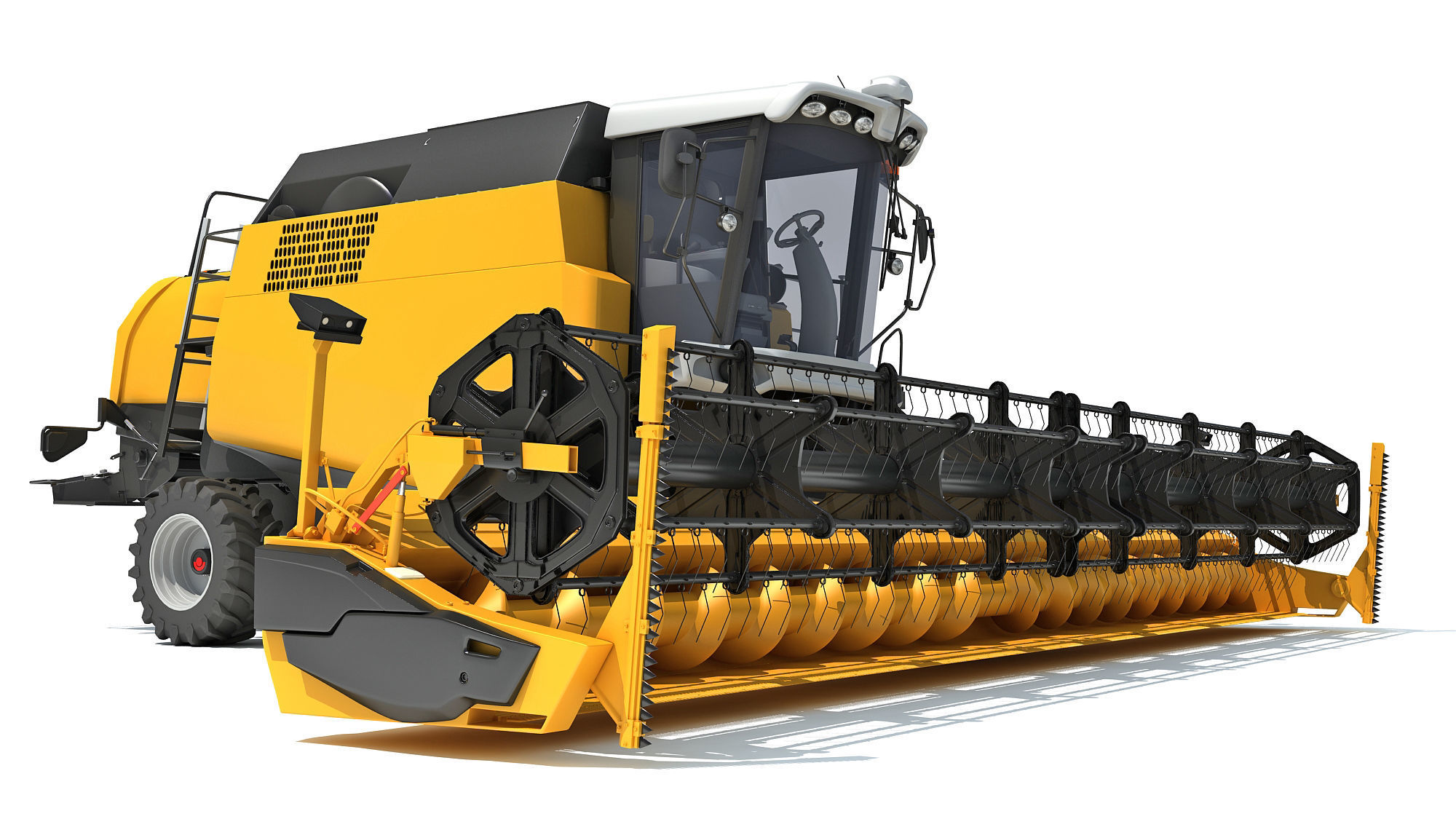 Combine Harvester 3D model_11