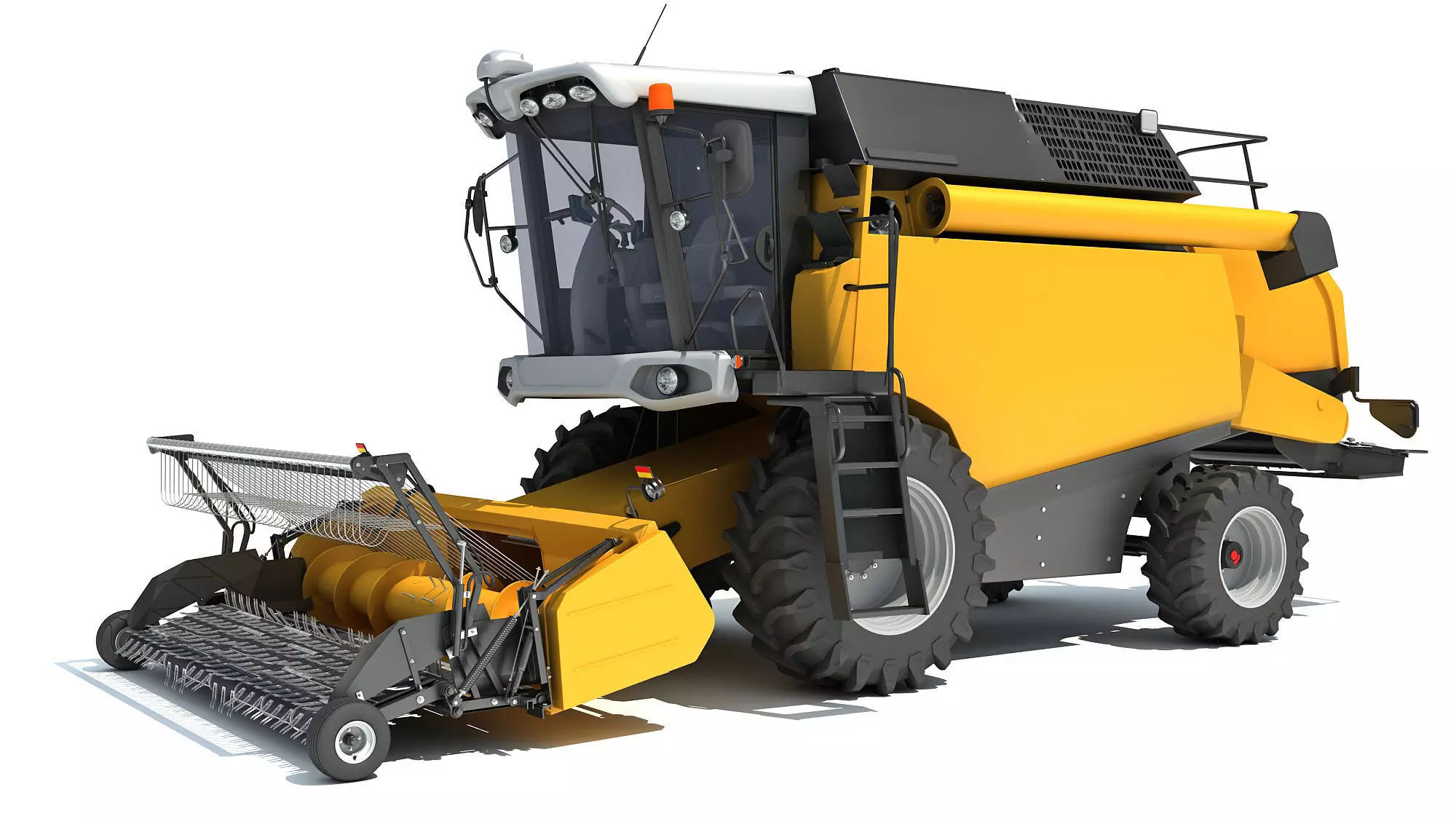Combine Harvester 3D model_0