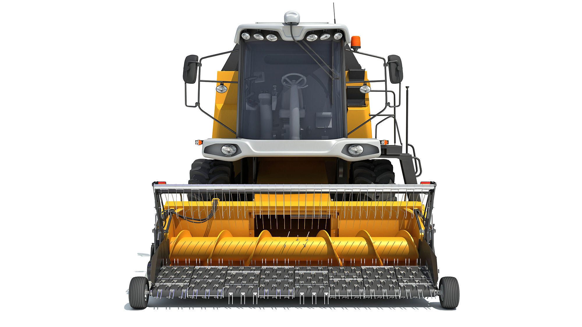 Combine Harvester 3D model_11