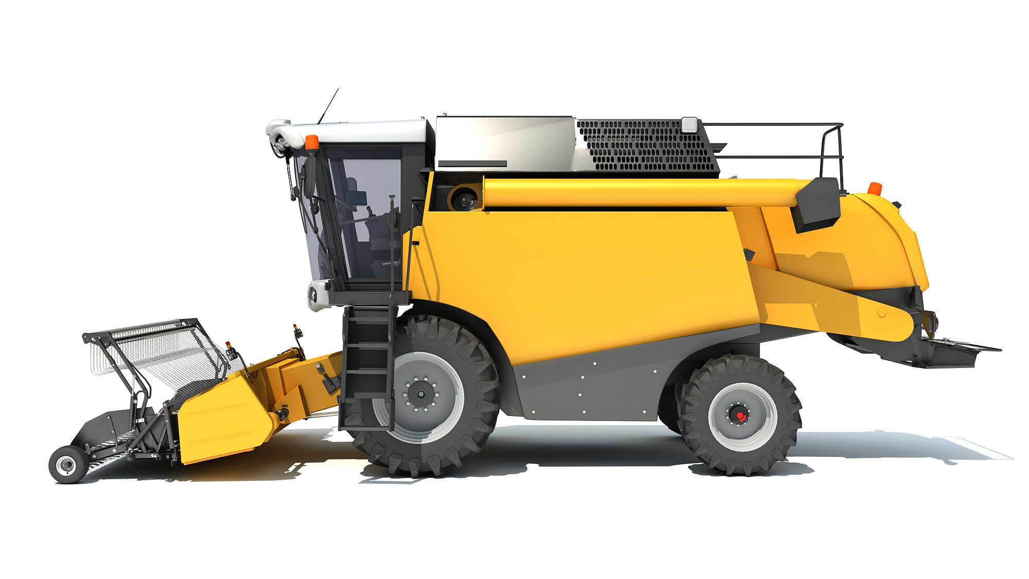 Combine Harvester 3D model_1