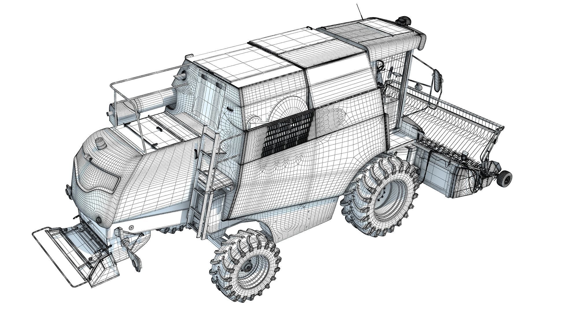 Combine Harvester 3D model_18