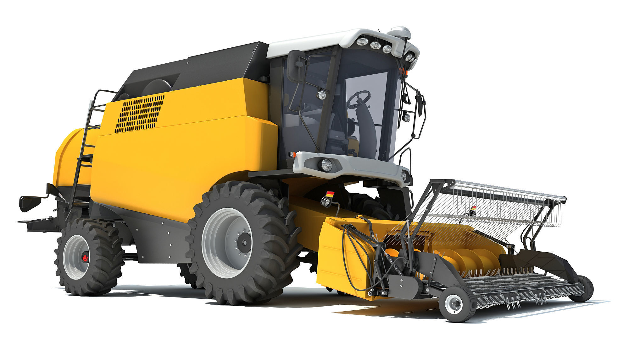 Combine Harvester 3D model_10