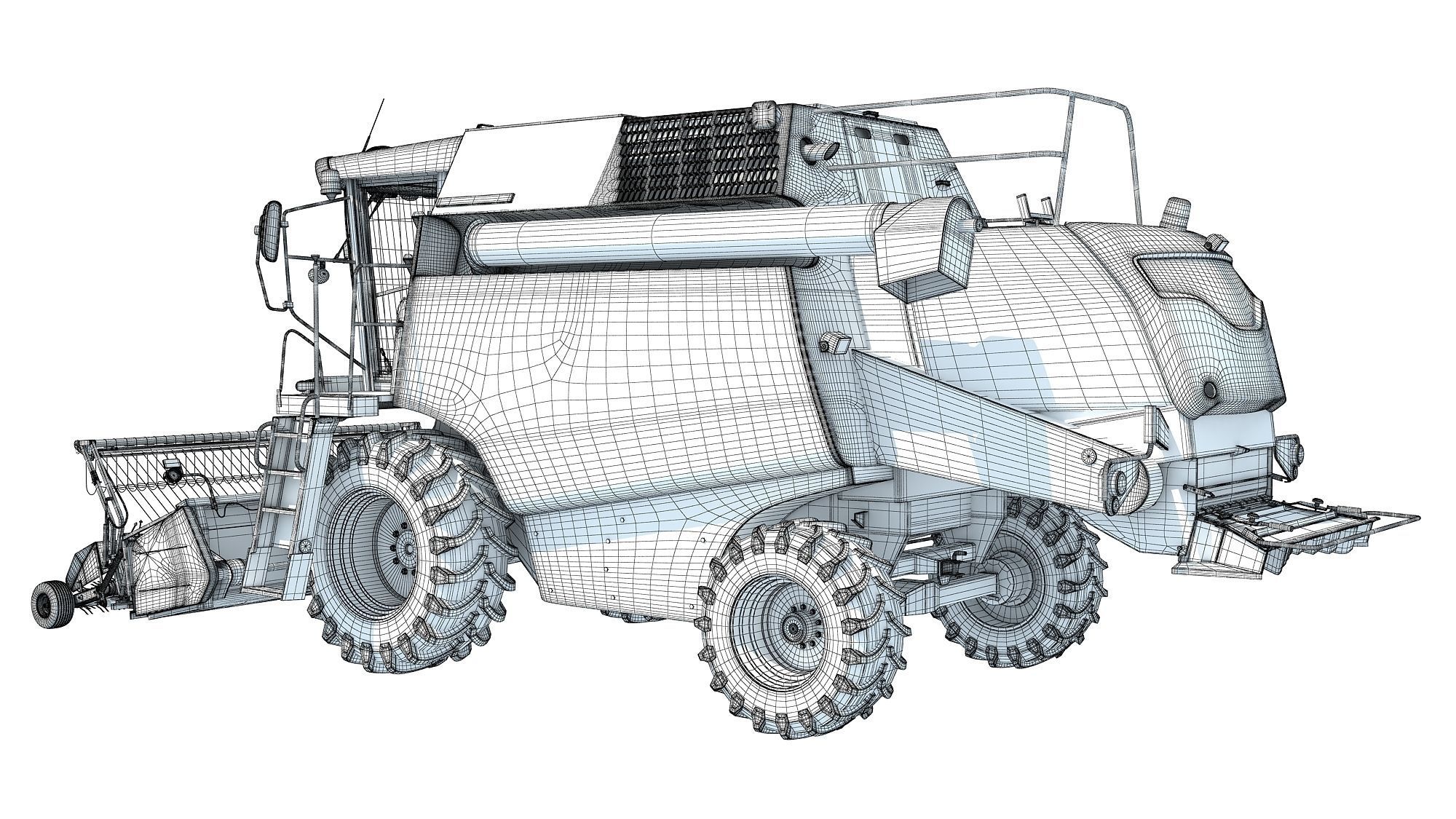 Combine Harvester 3D model_17