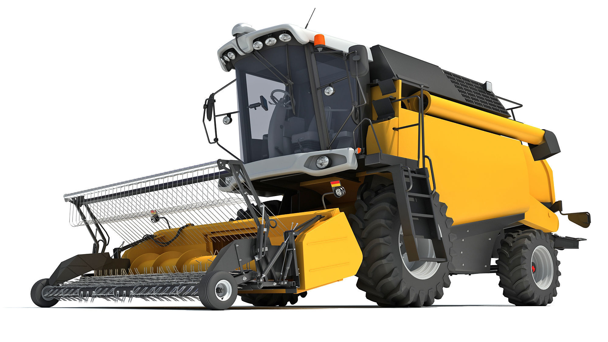Combine Harvester 3D model_12