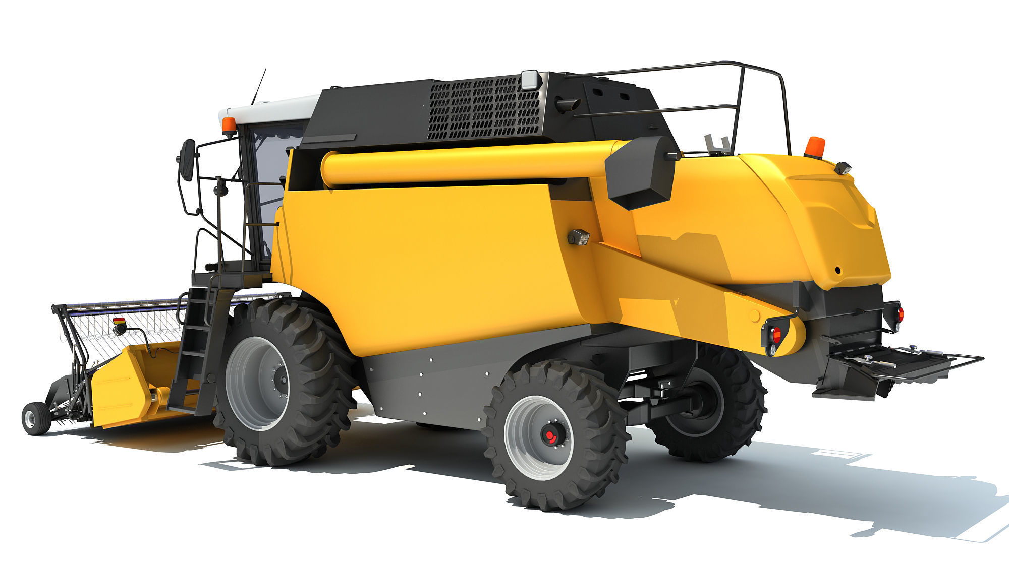 Combine Harvester 3D model_2