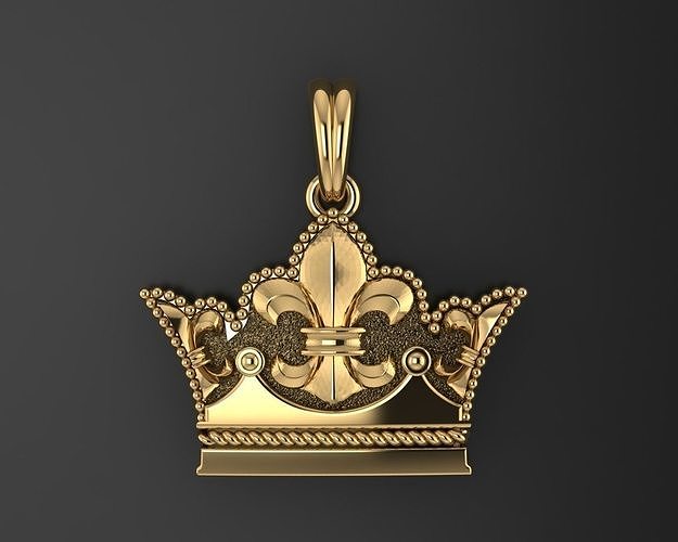 Crown Pendant 3D print model