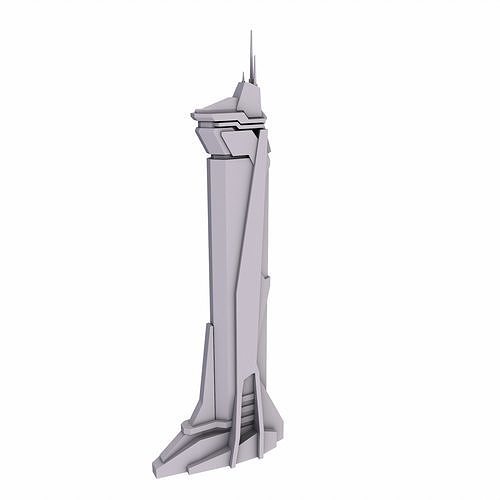 3D model sci fi building VR / AR / low-poly | CGTrader