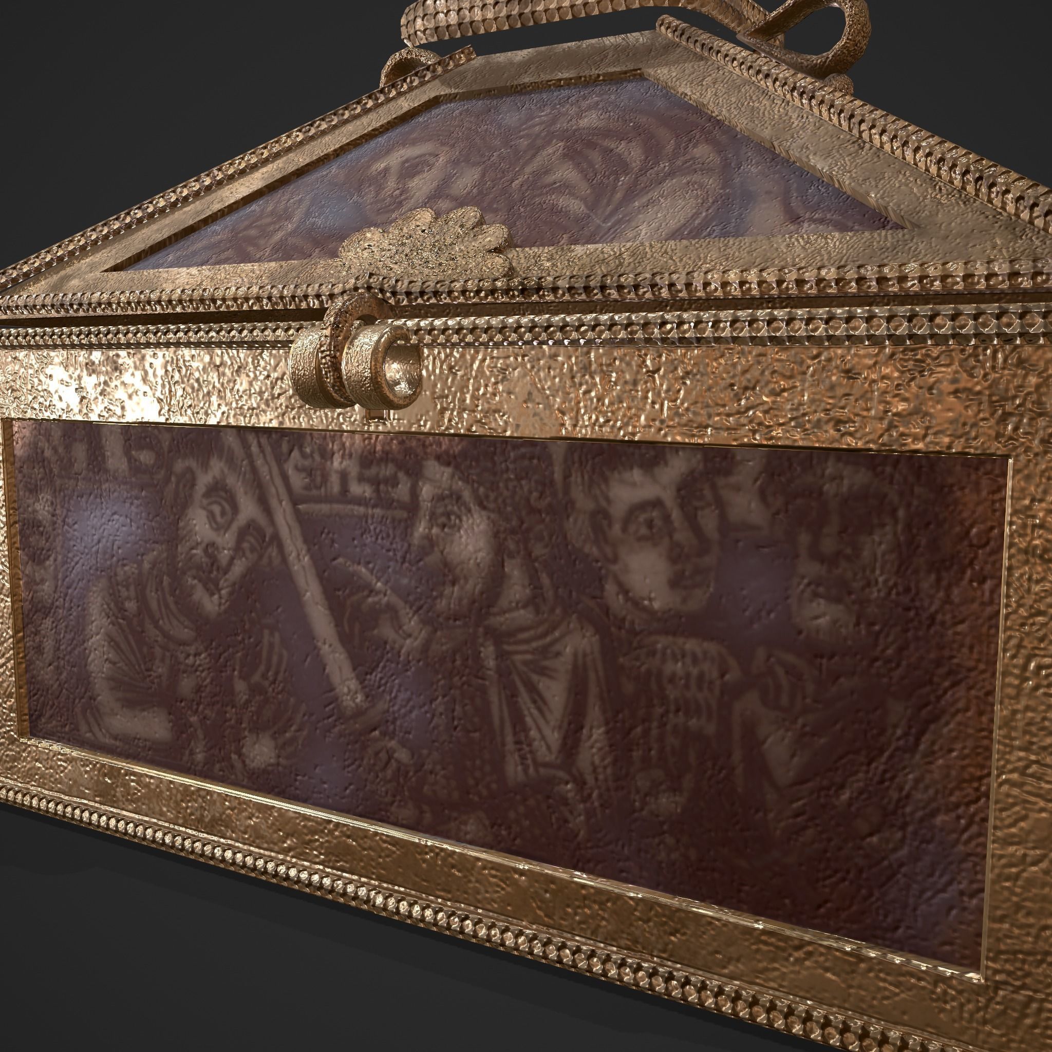 Medieval Charm Box  Low-poly 3D model_31