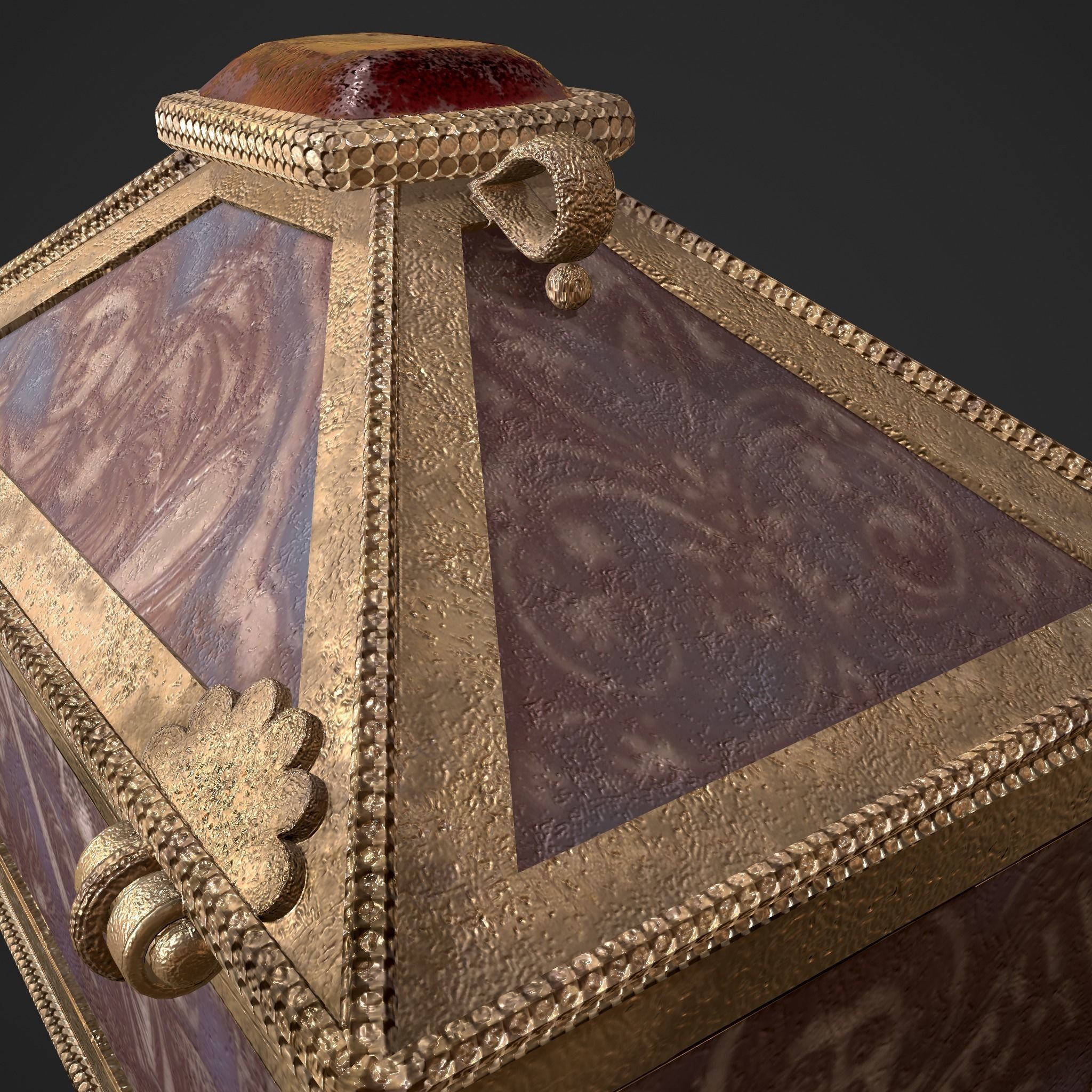 Medieval Charm Box  Low-poly 3D model_30