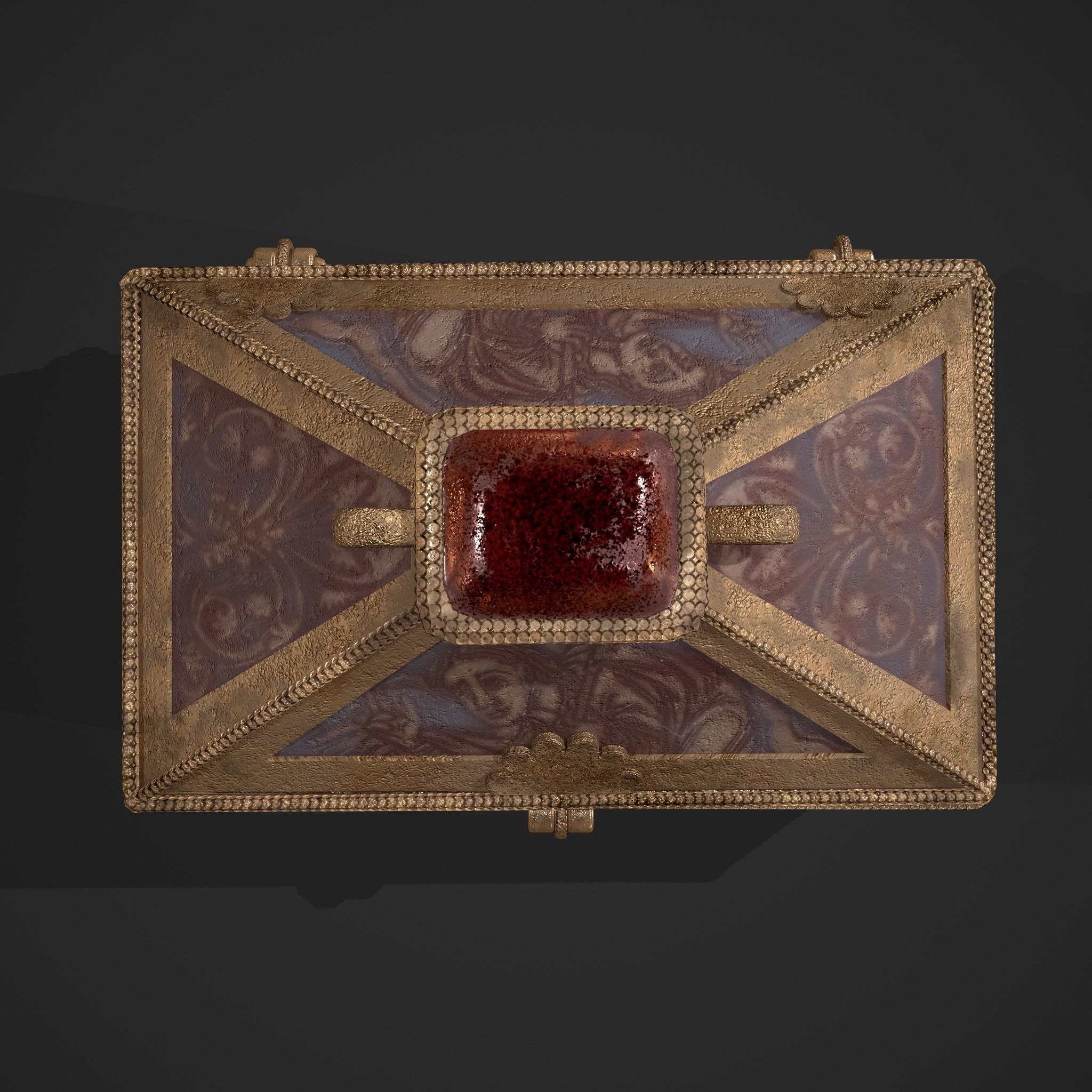 Medieval Charm Box  Low-poly 3D model_10