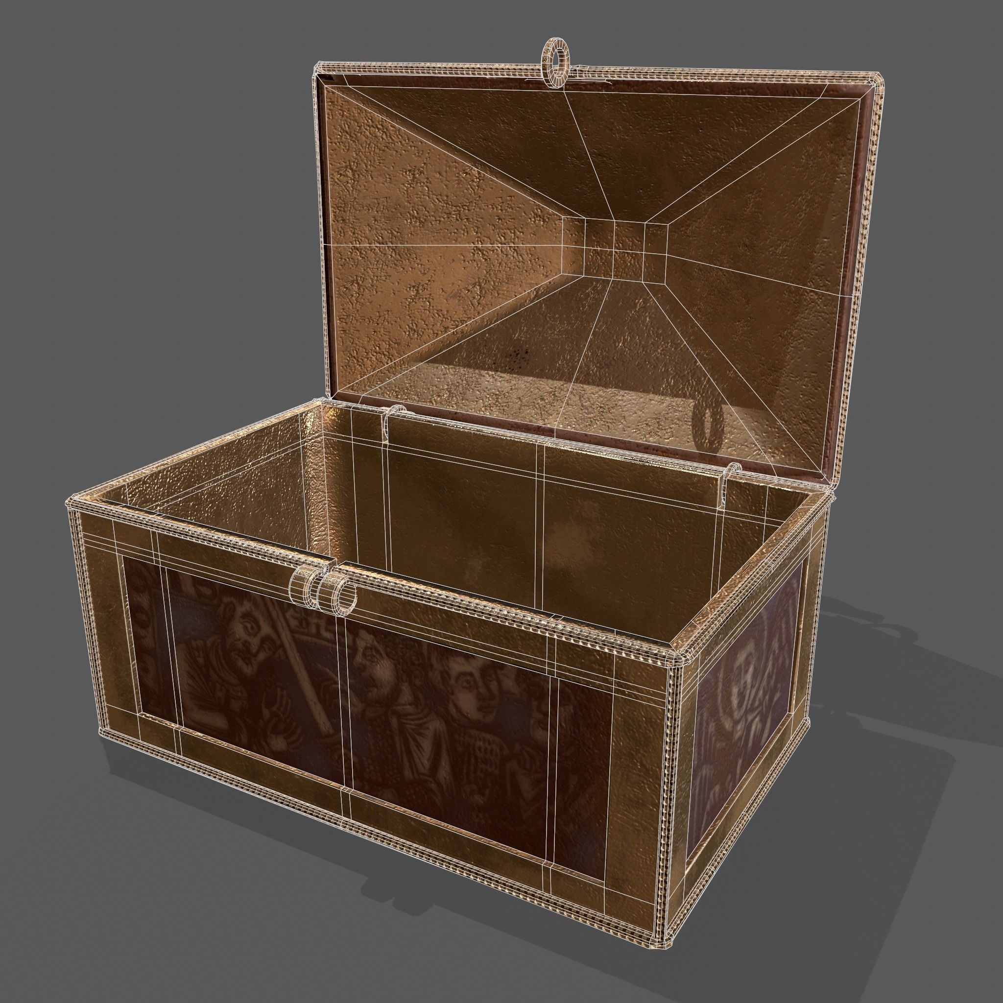 Medieval Charm Box  Low-poly 3D model_51