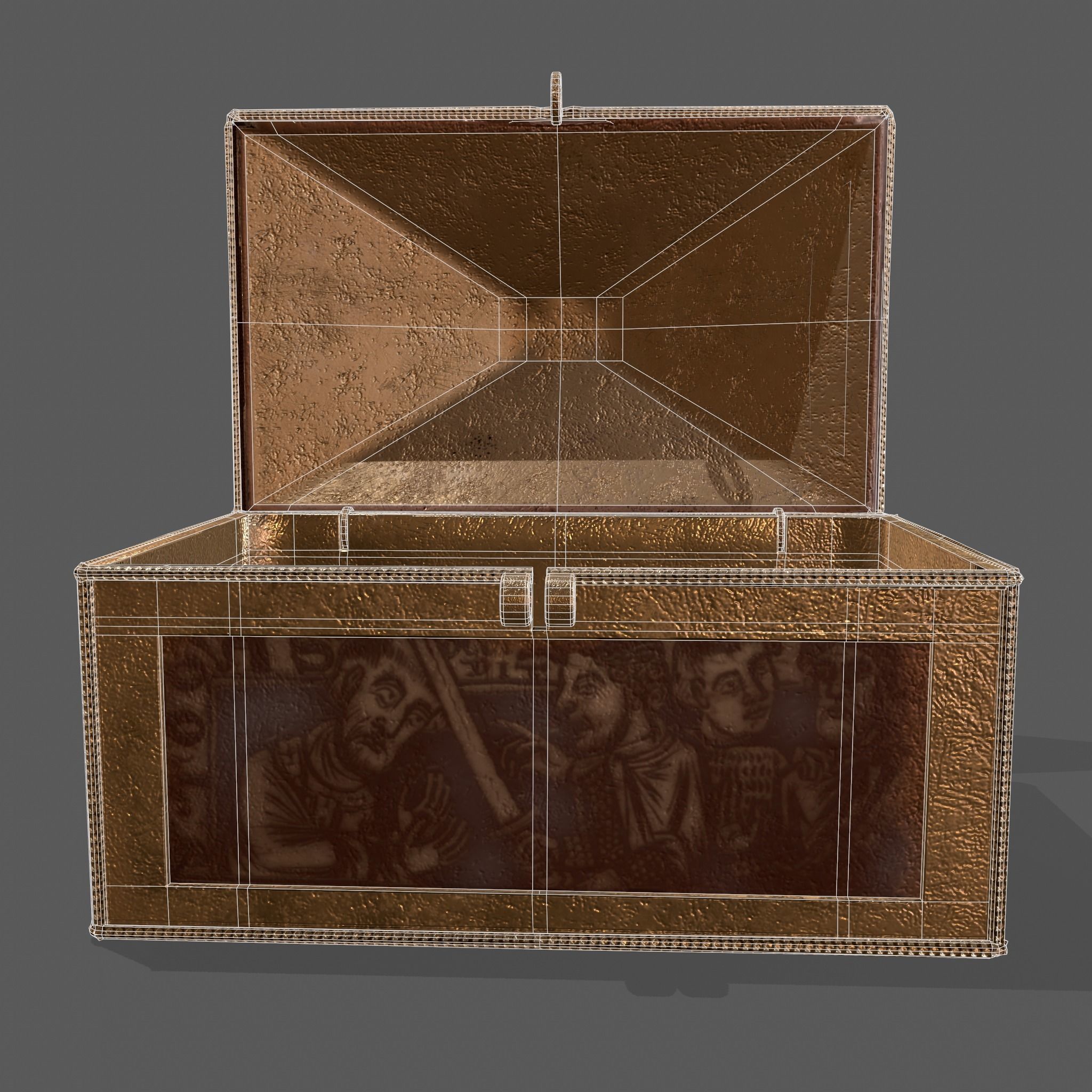 Medieval Charm Box  Low-poly 3D model_46