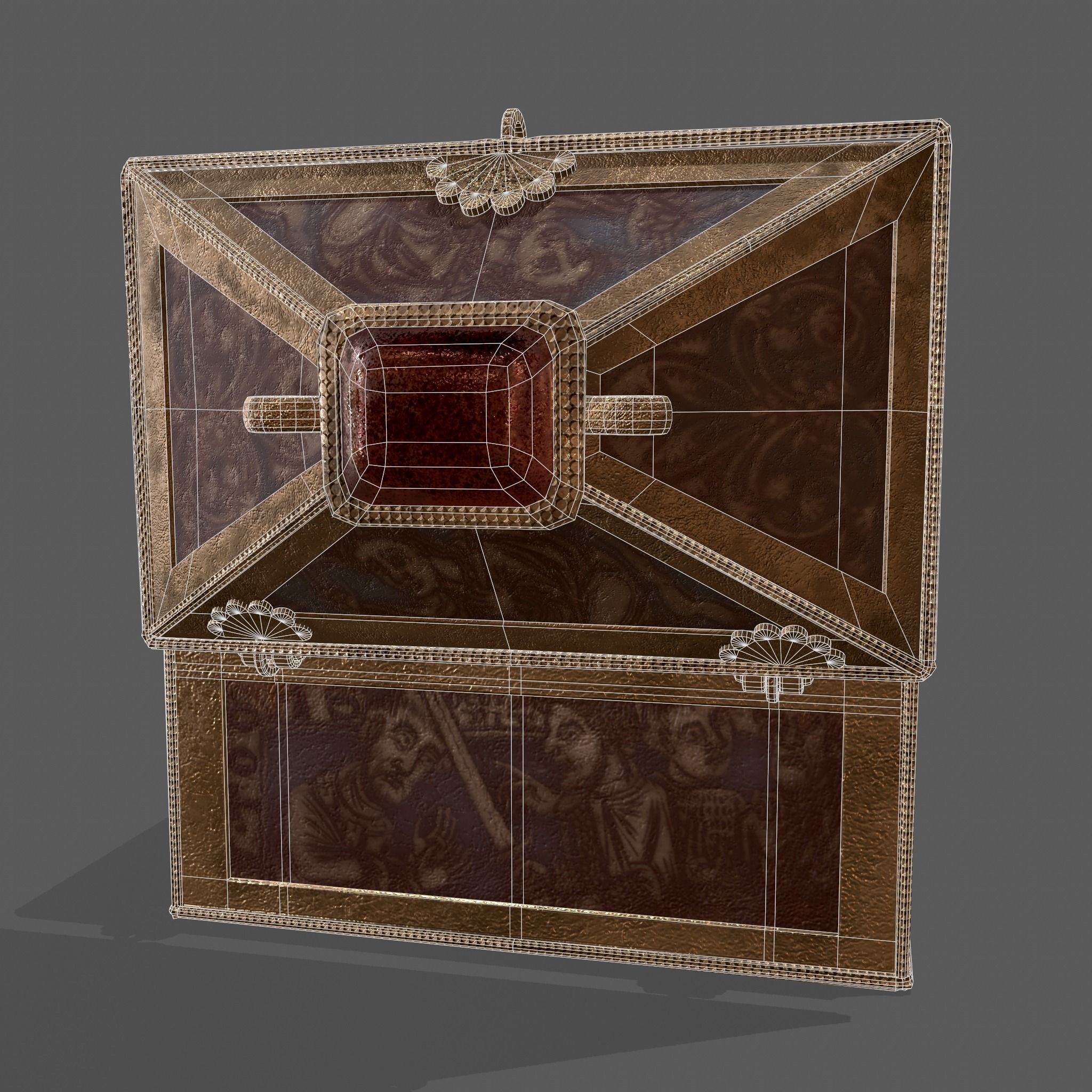 Medieval Charm Box  Low-poly 3D model_52
