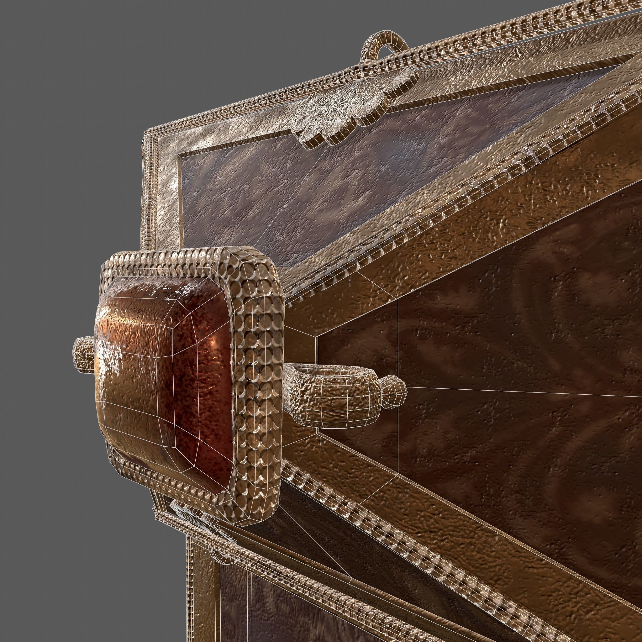 Medieval Charm Box  Low-poly 3D model_59