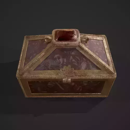 Medieval Charm Box  Low-poly 3D model