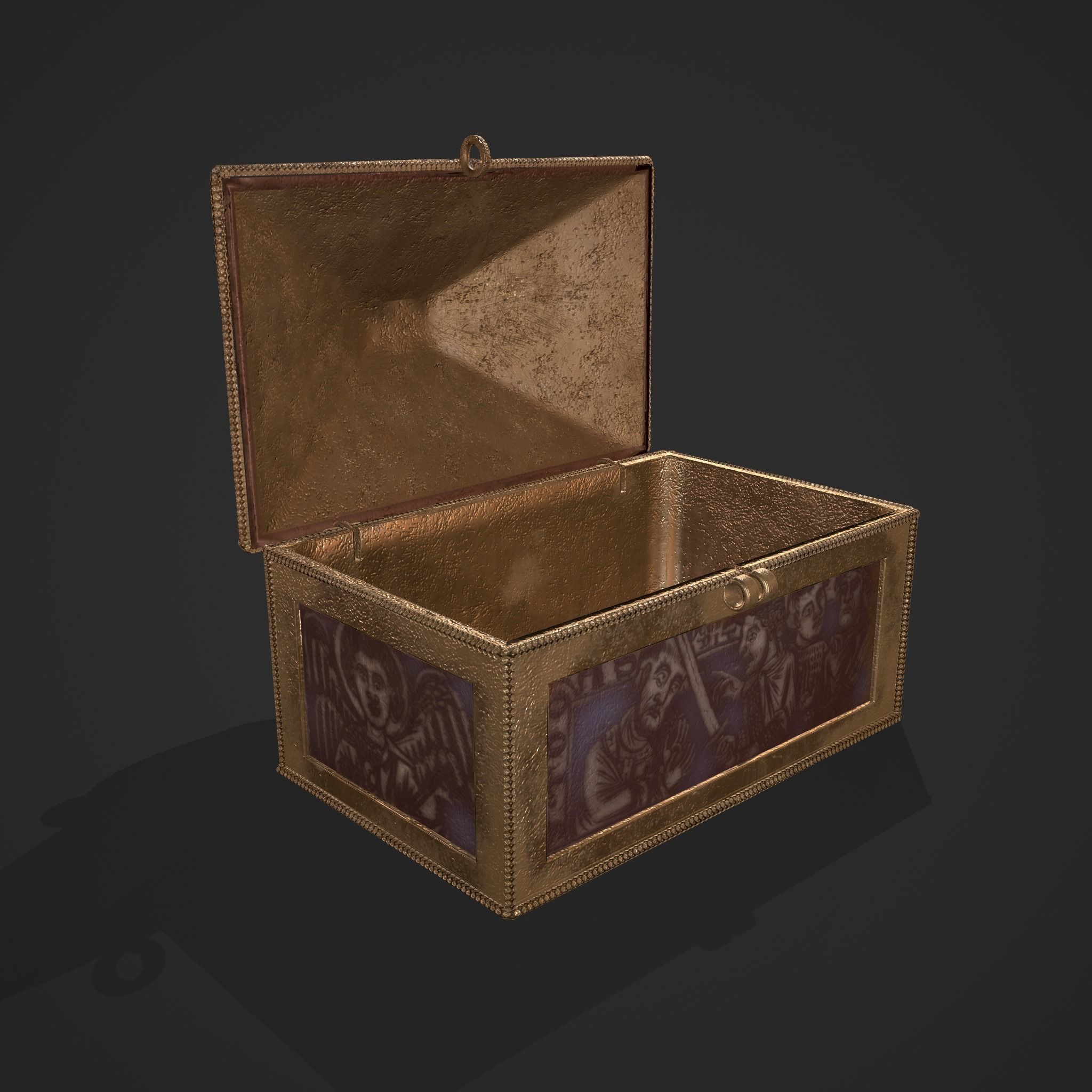 Medieval Charm Box  Low-poly 3D model_7