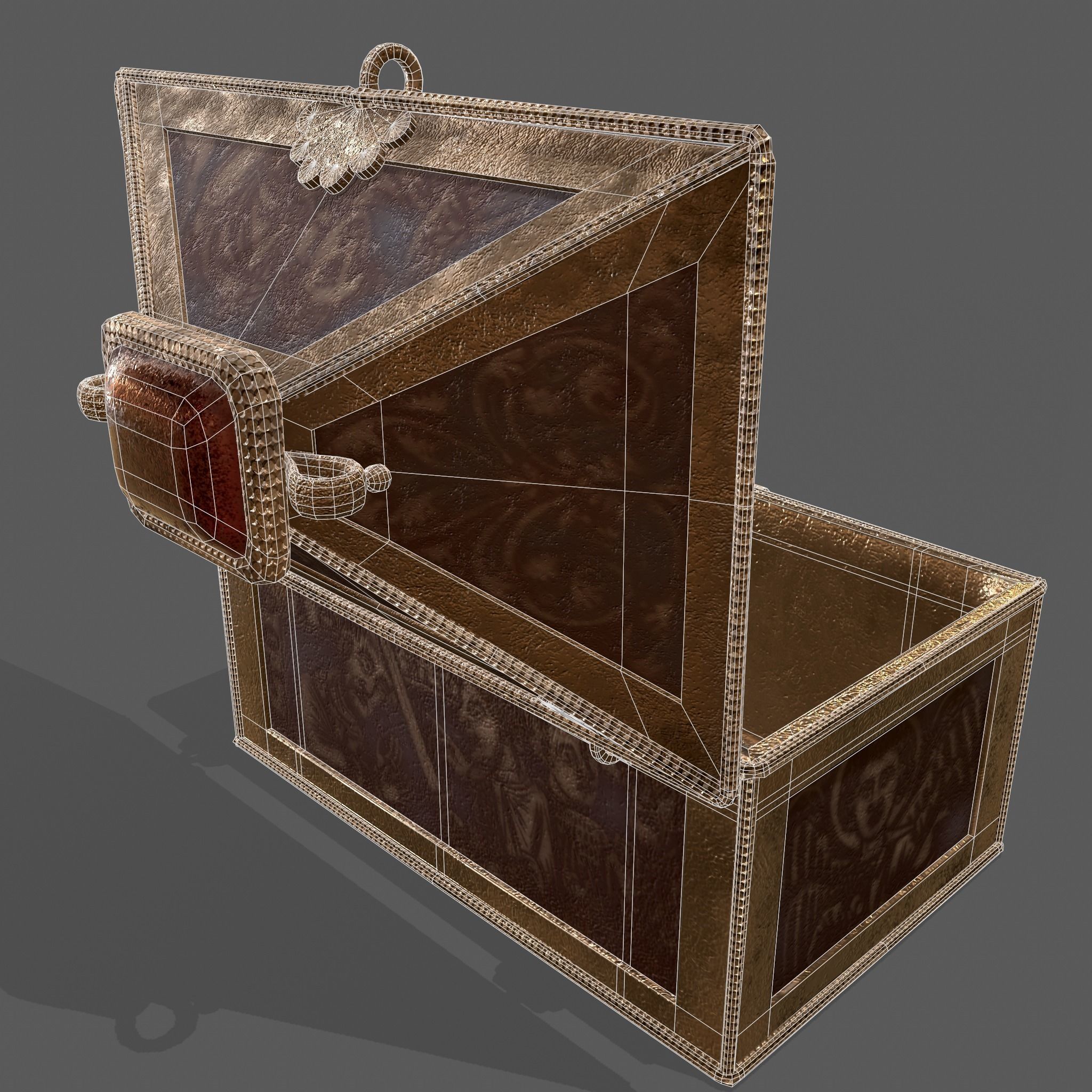 Medieval Charm Box  Low-poly 3D model_55