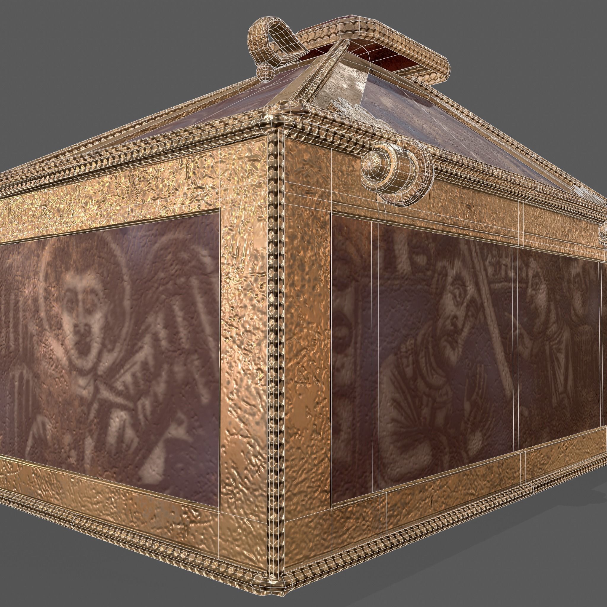Medieval Charm Box  Low-poly 3D model_50