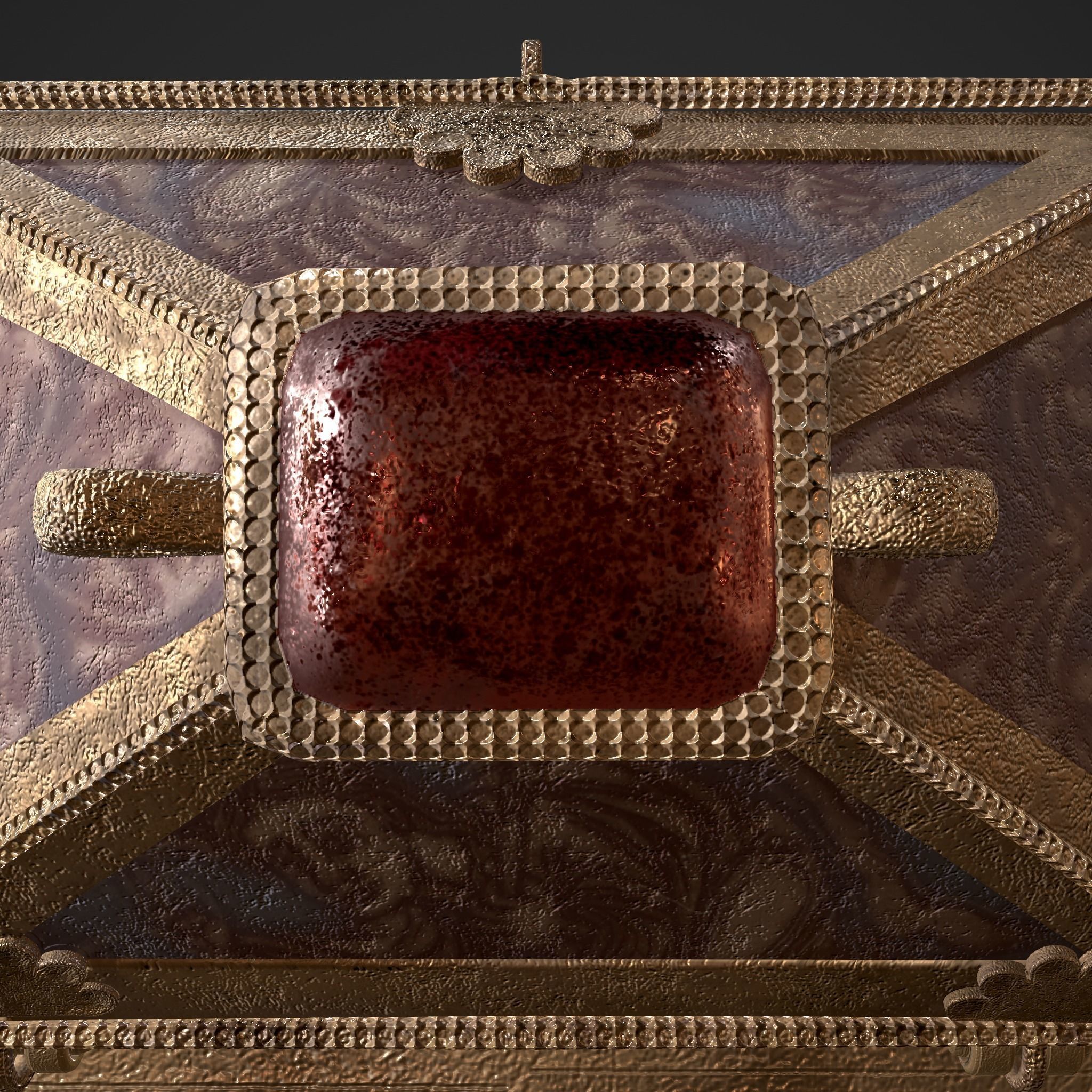 Medieval Charm Box  Low-poly 3D model_27