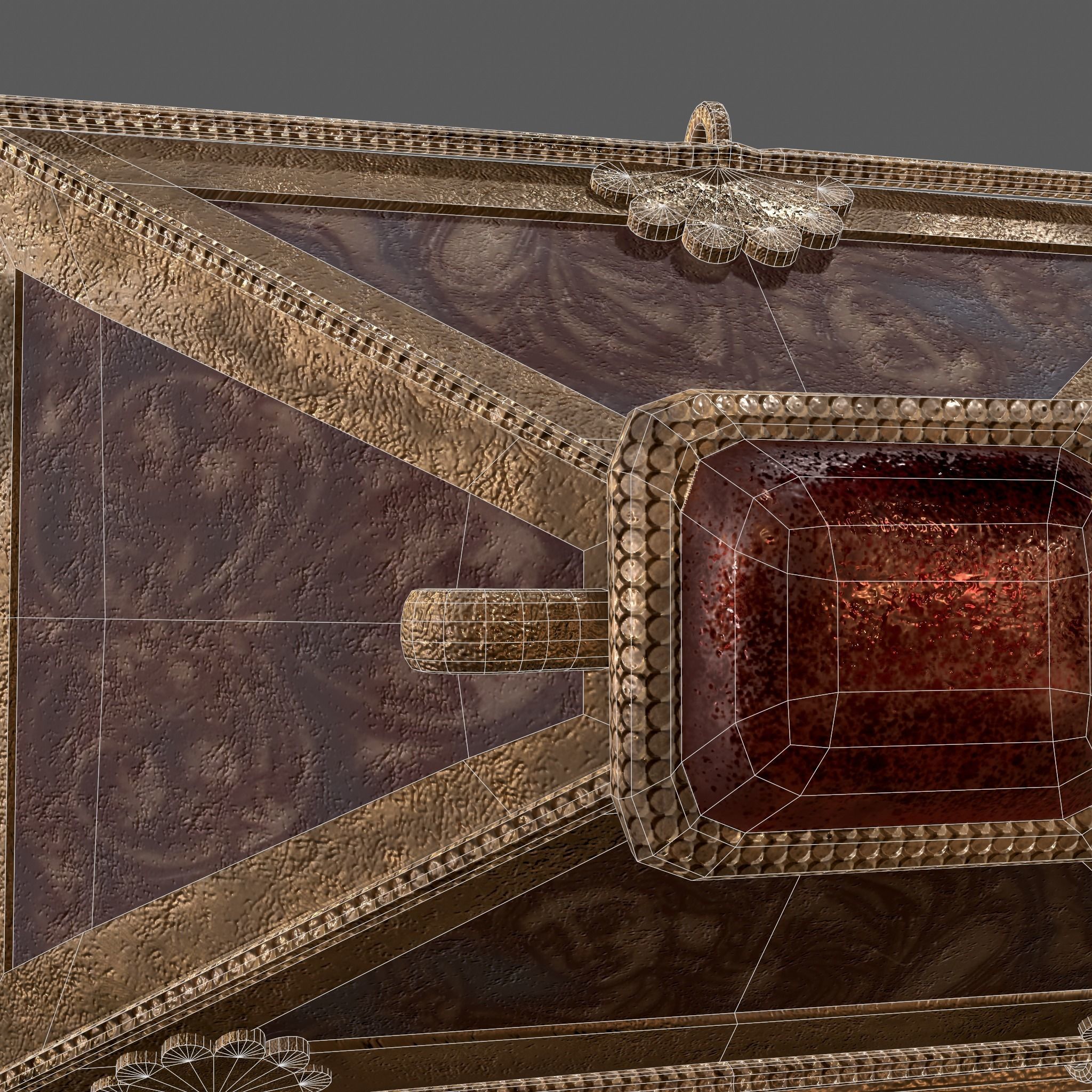Medieval Charm Box  Low-poly 3D model_58