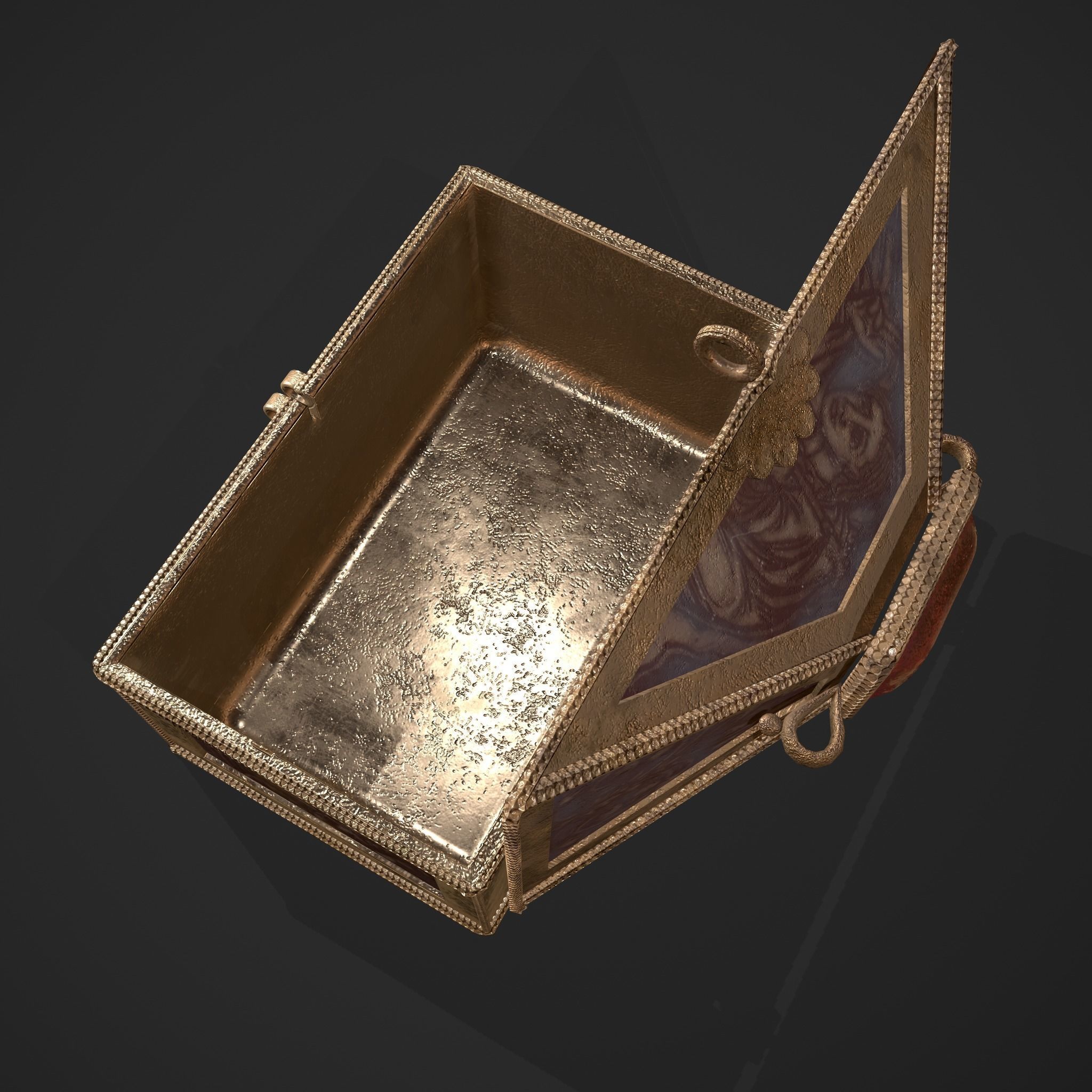 Medieval Charm Box  Low-poly 3D model_22