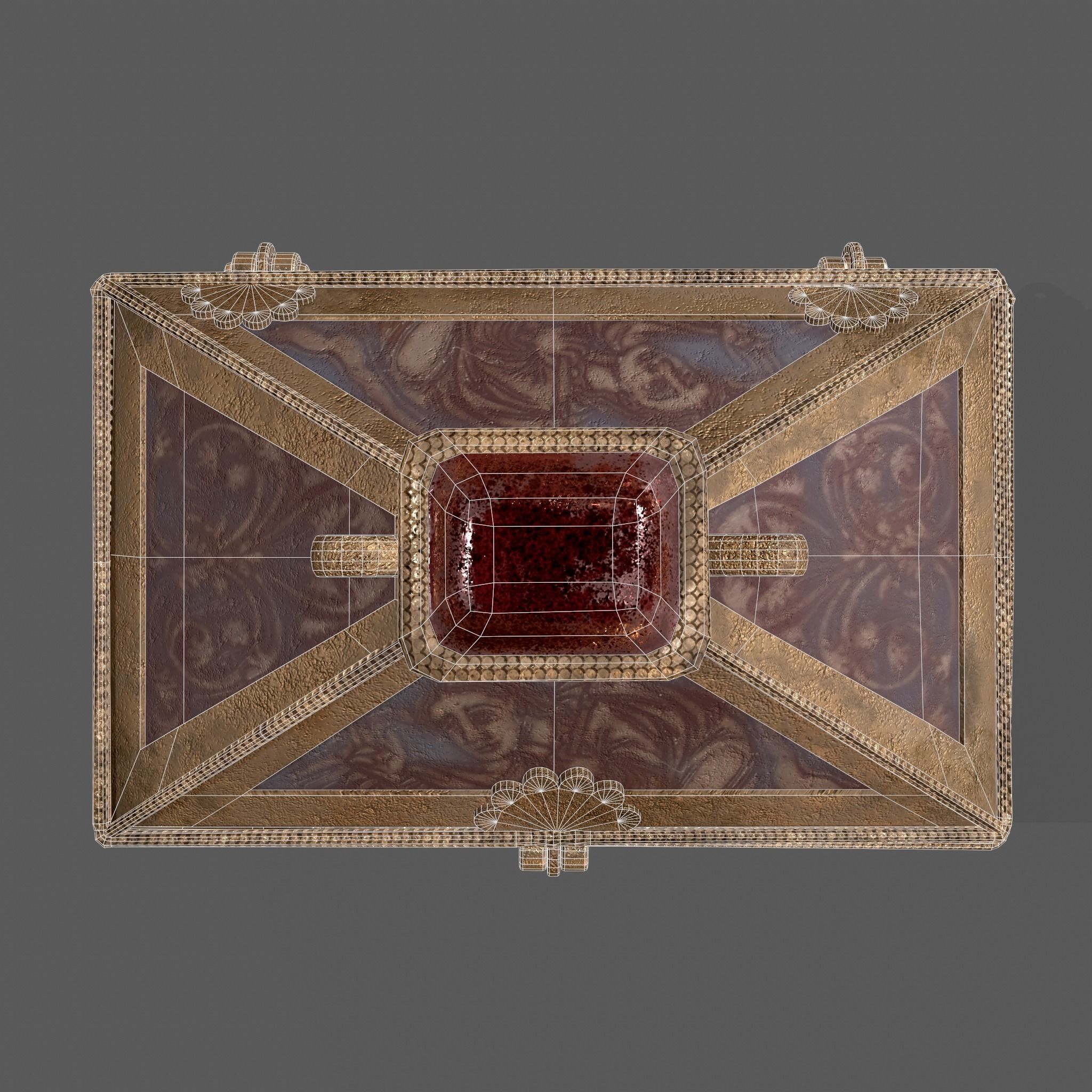 Medieval Charm Box  Low-poly 3D model_42