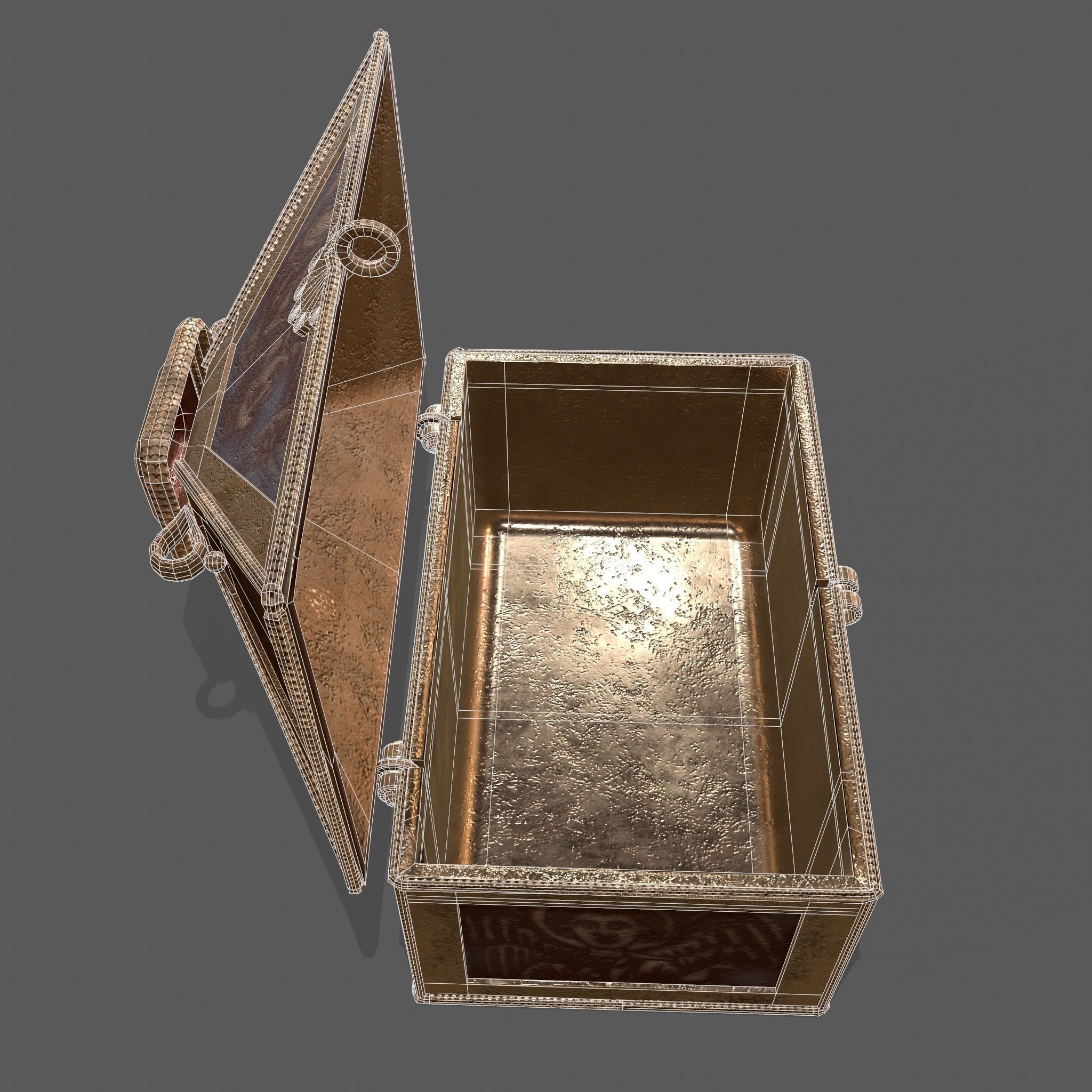 Medieval Charm Box  Low-poly 3D model_57