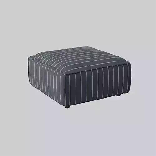 Tyson Modular Ottoman blue upholstery