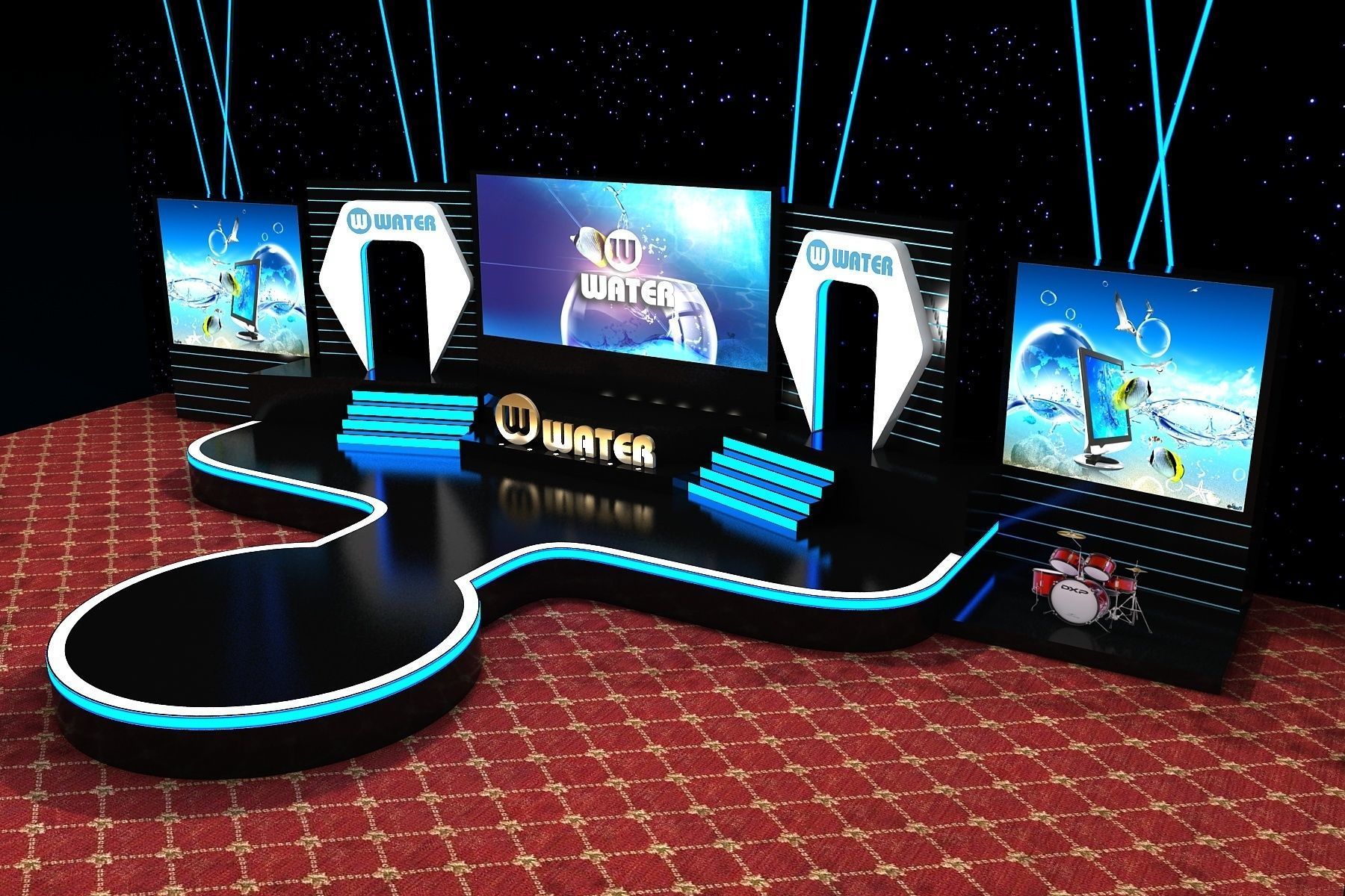 Event Stage Design 3D model_1
