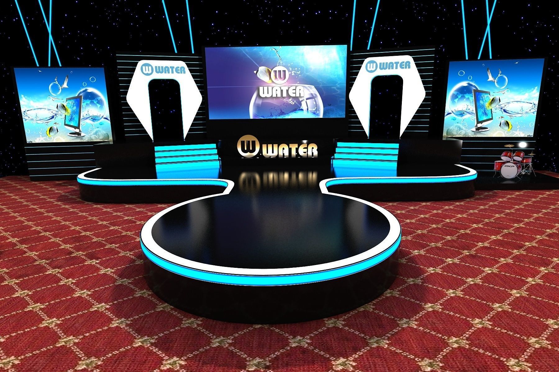 Event Stage Design 3D model_3