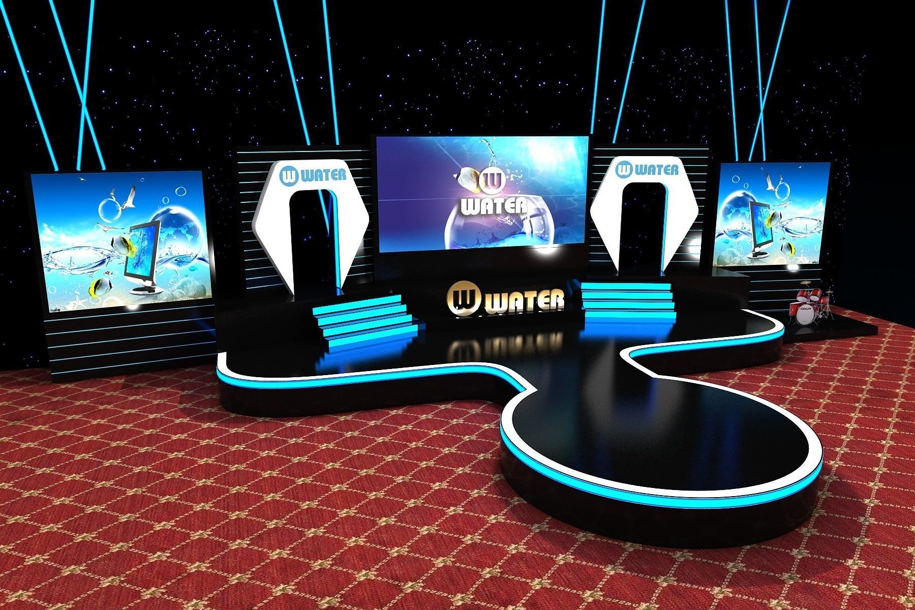 Event Stage Design 3D model_2