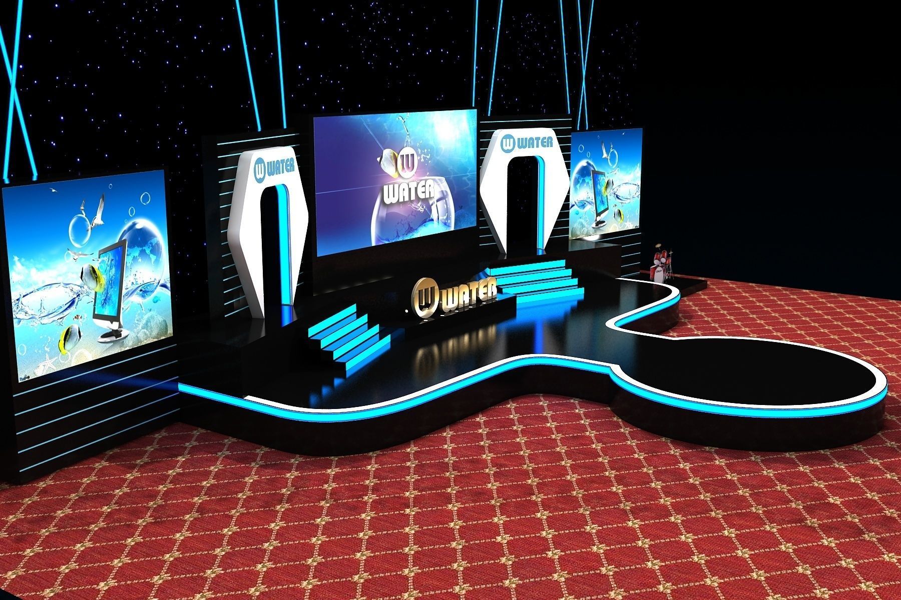 Event Stage Design 3D model_4