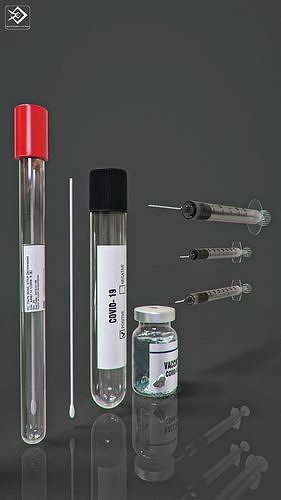 covid-19 Package 3D model