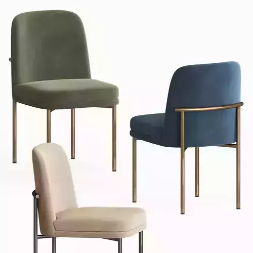 Westelm Jack Metal Frame Dining Chair