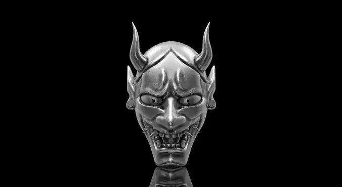 Japanese Oni Demon Pendant