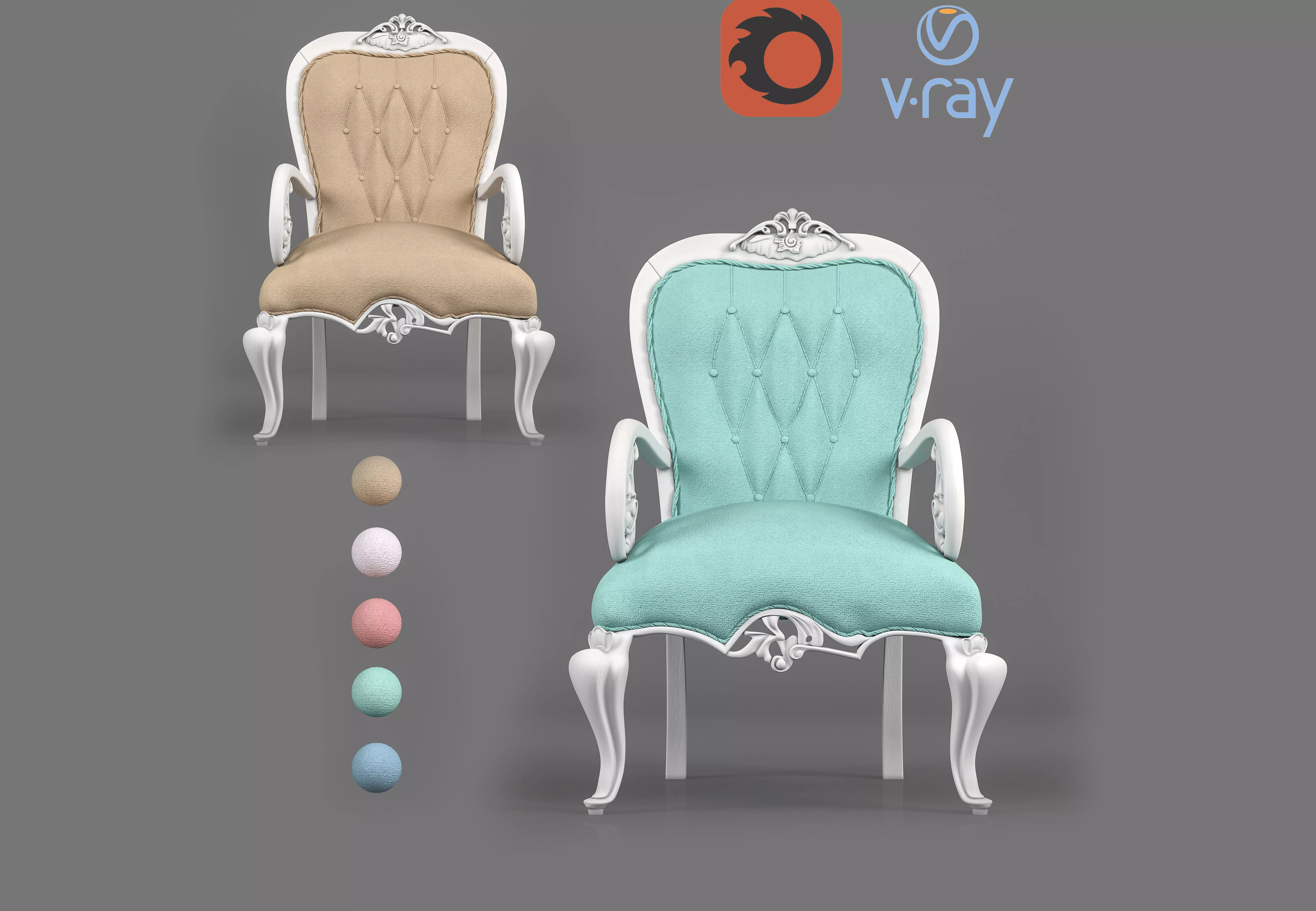 Arm chair classic Free 3D model