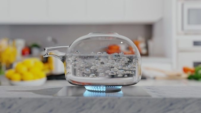 blender cheap an easy water boiling effect realtime results 3D model